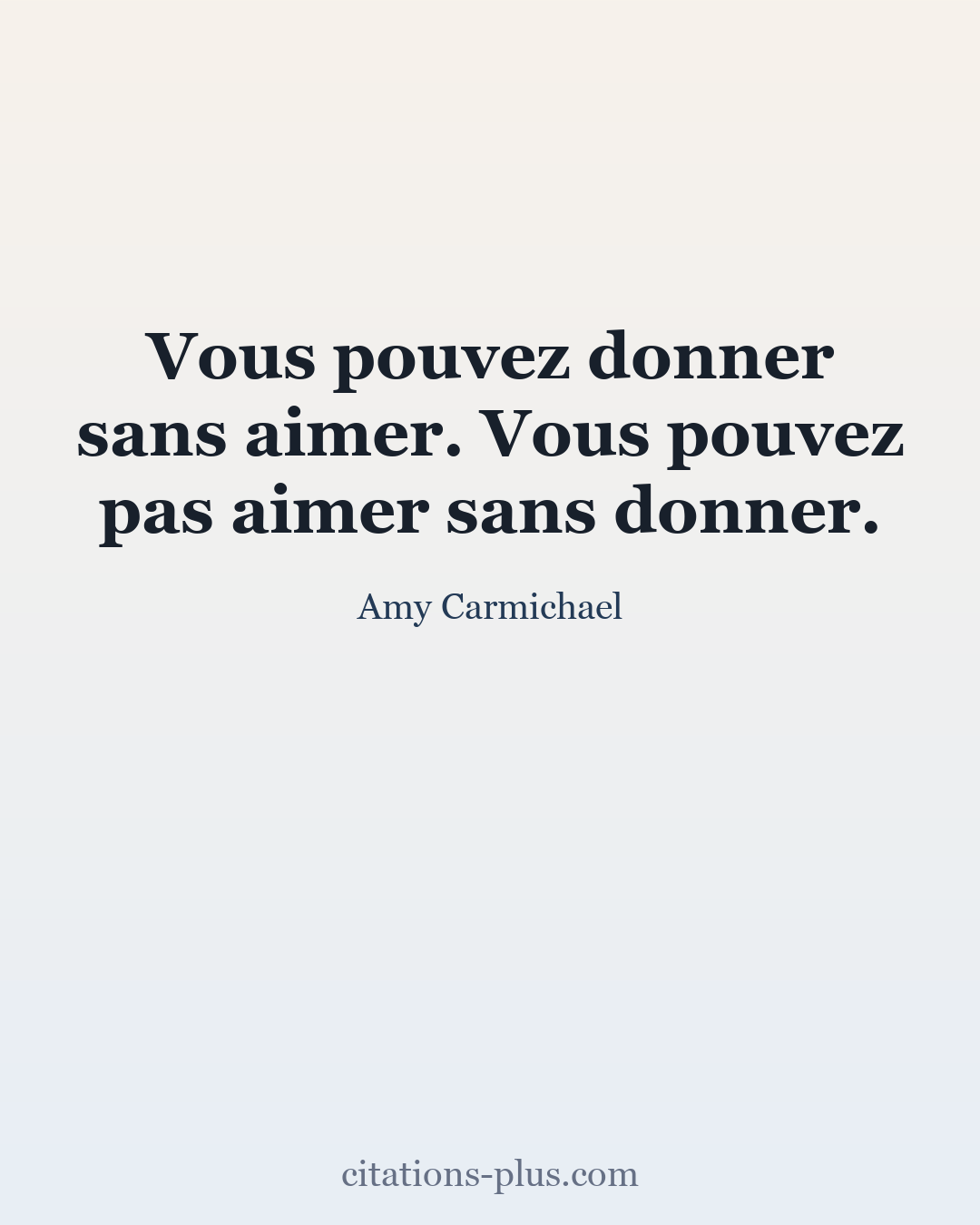 Carte Premium clair — Amy Carmichael