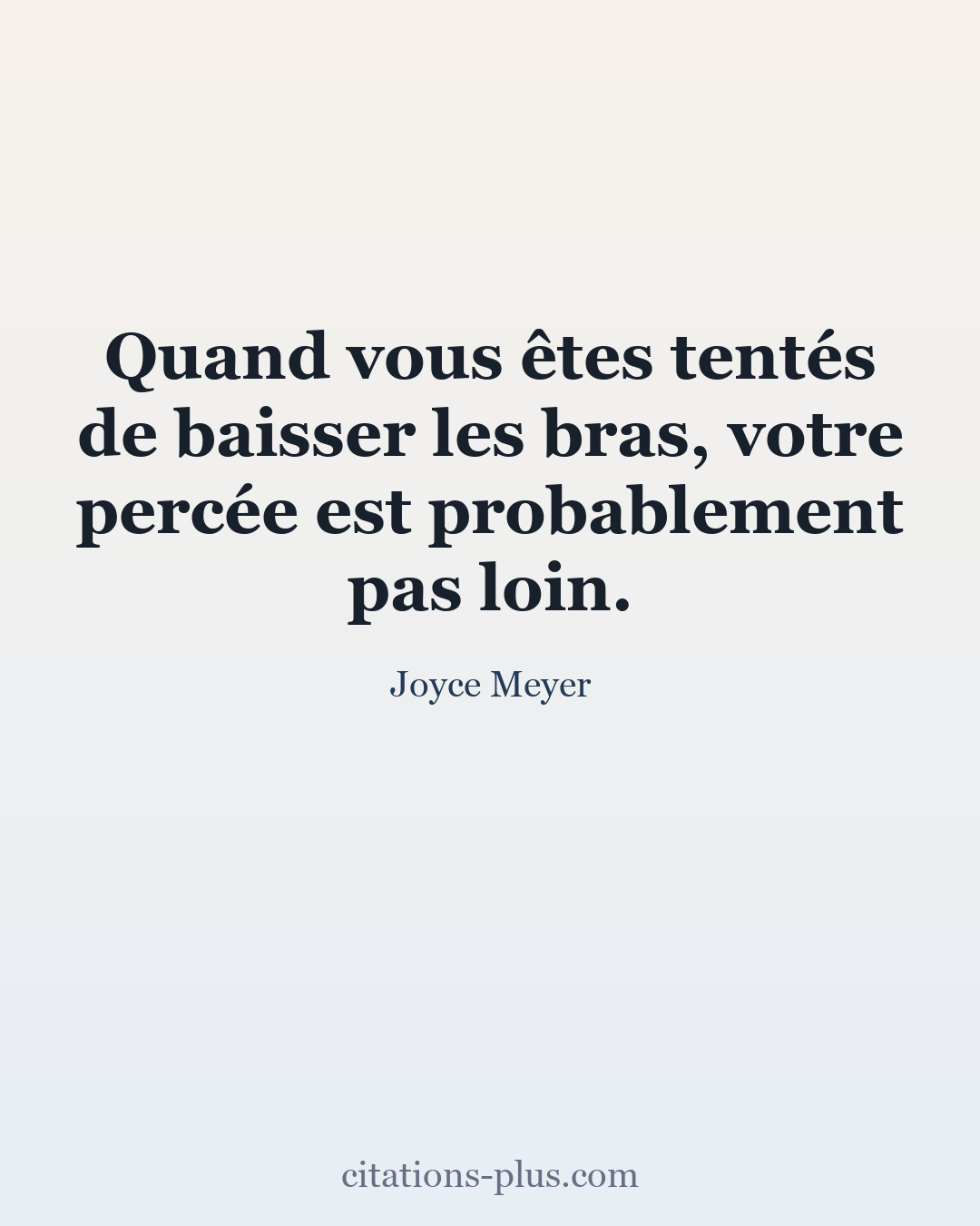 Carte Premium clair — Joyce Meyer