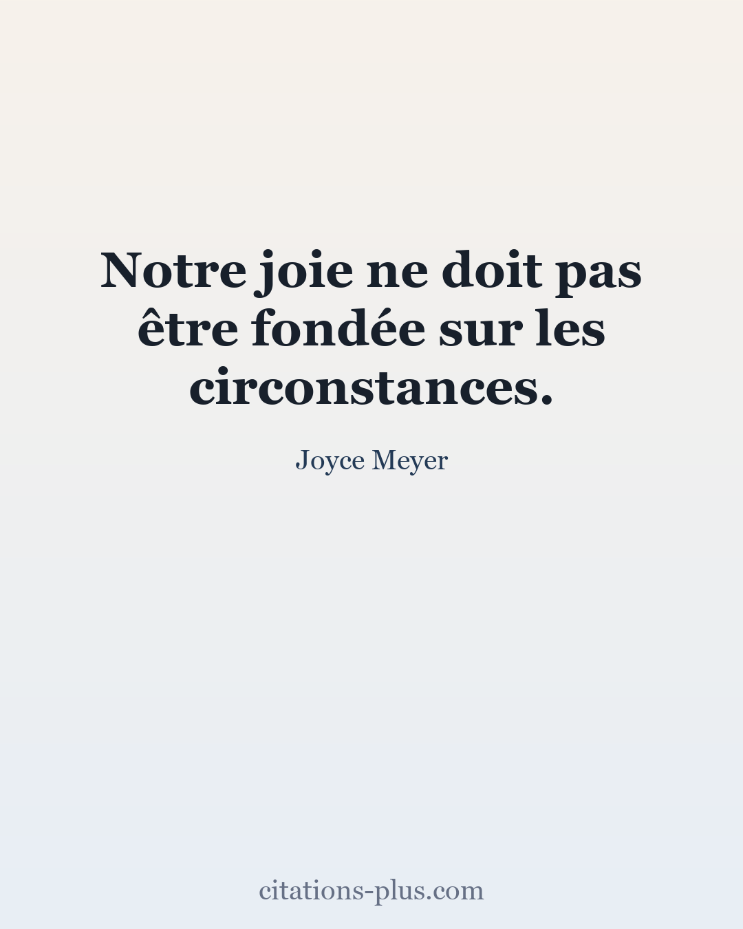 Carte Premium clair — Joyce Meyer