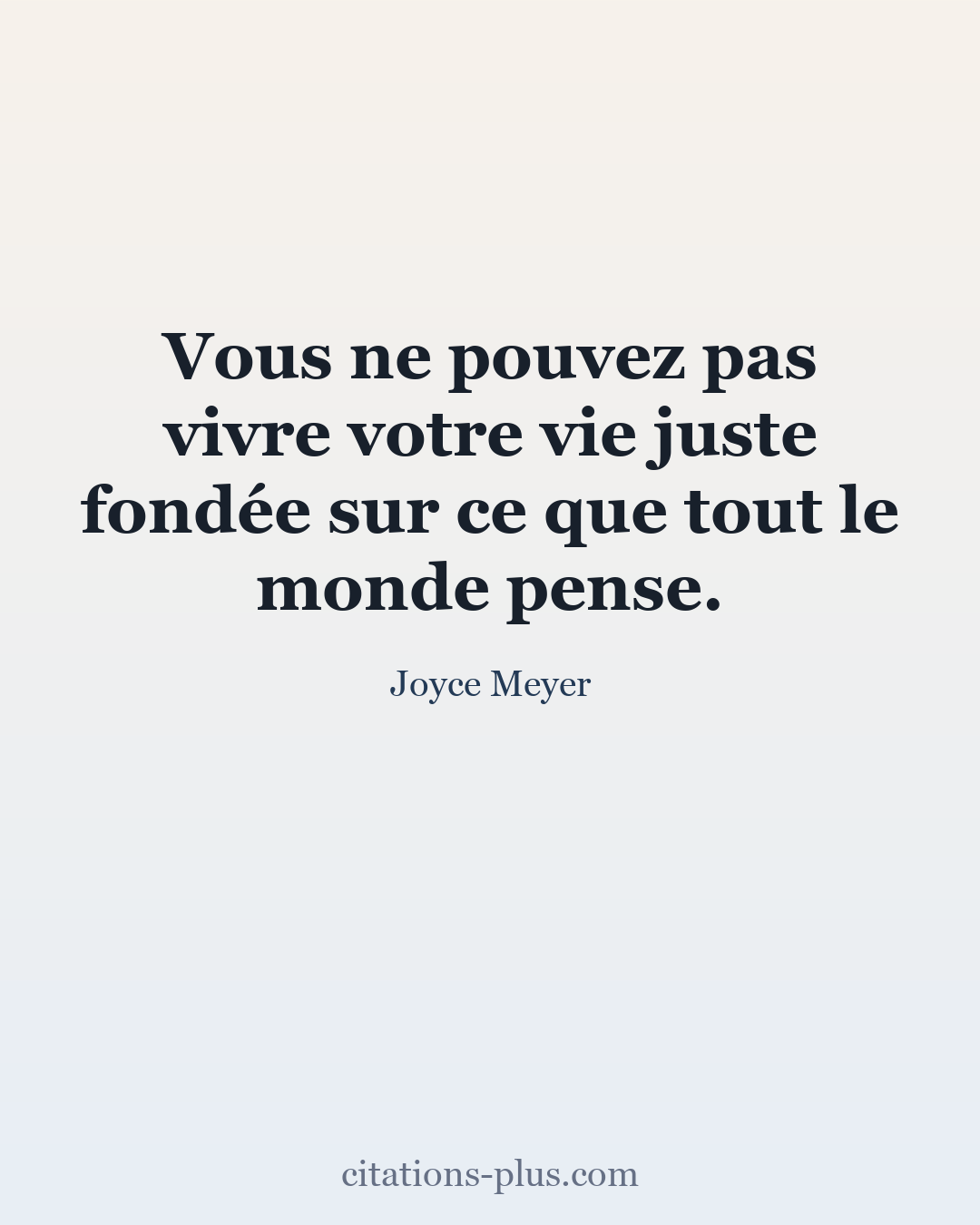 Carte Premium clair — Joyce Meyer