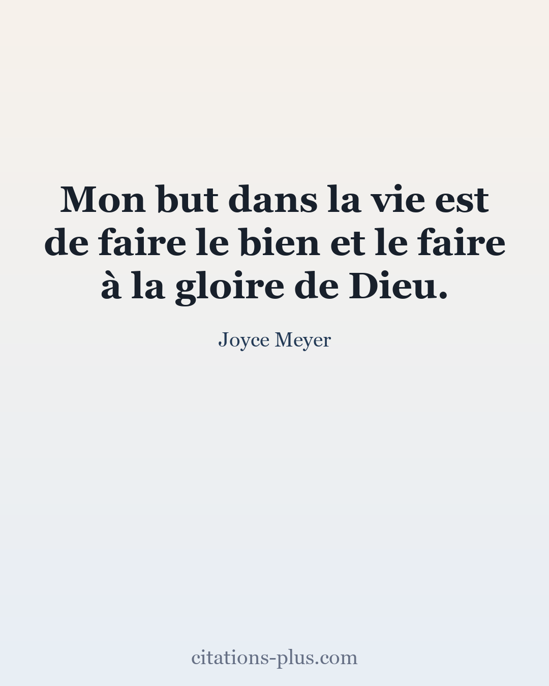 Carte Premium clair — Joyce Meyer