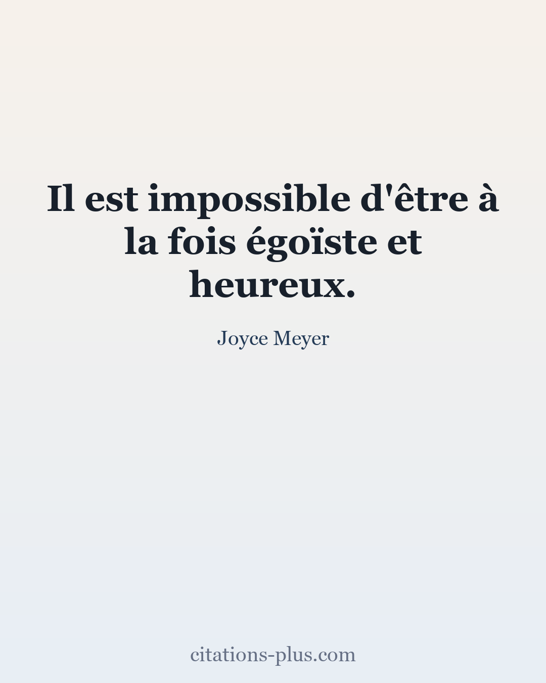 Carte Premium clair — Joyce Meyer