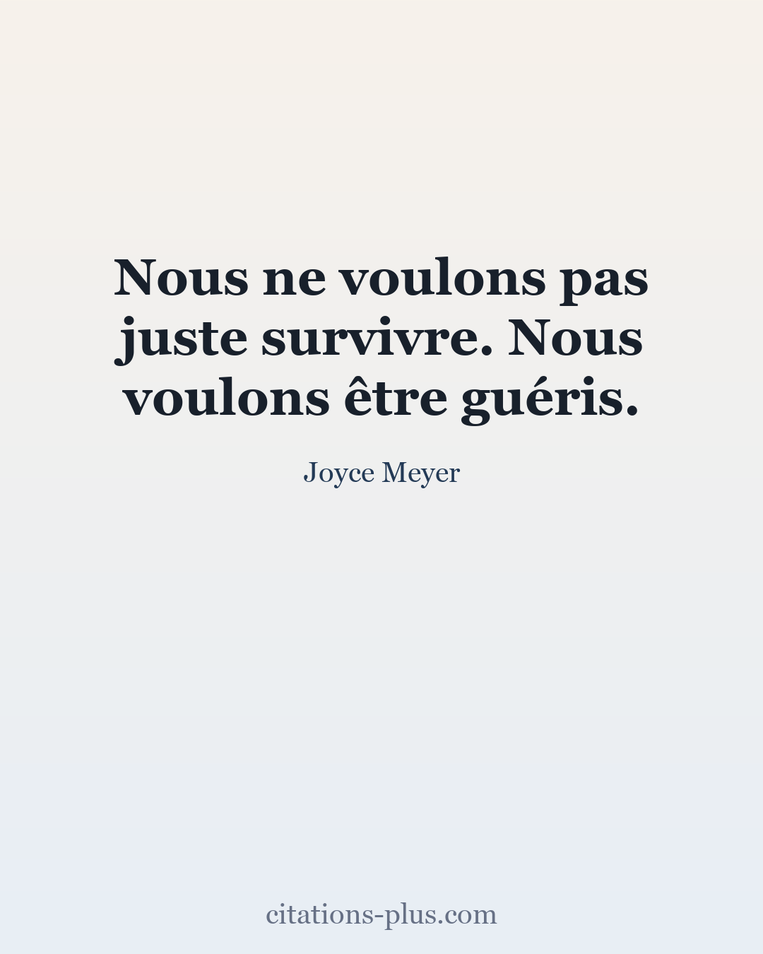 Carte Premium clair — Joyce Meyer