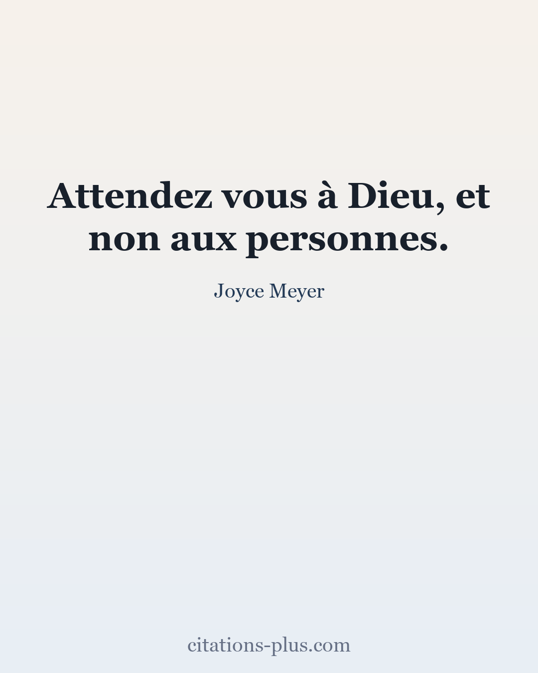 Carte Premium clair — Joyce Meyer