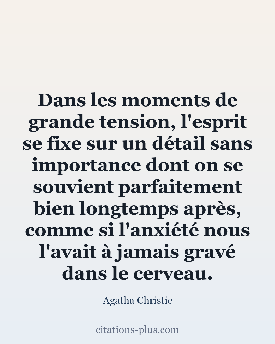 Carte Premium clair — Agatha Christie