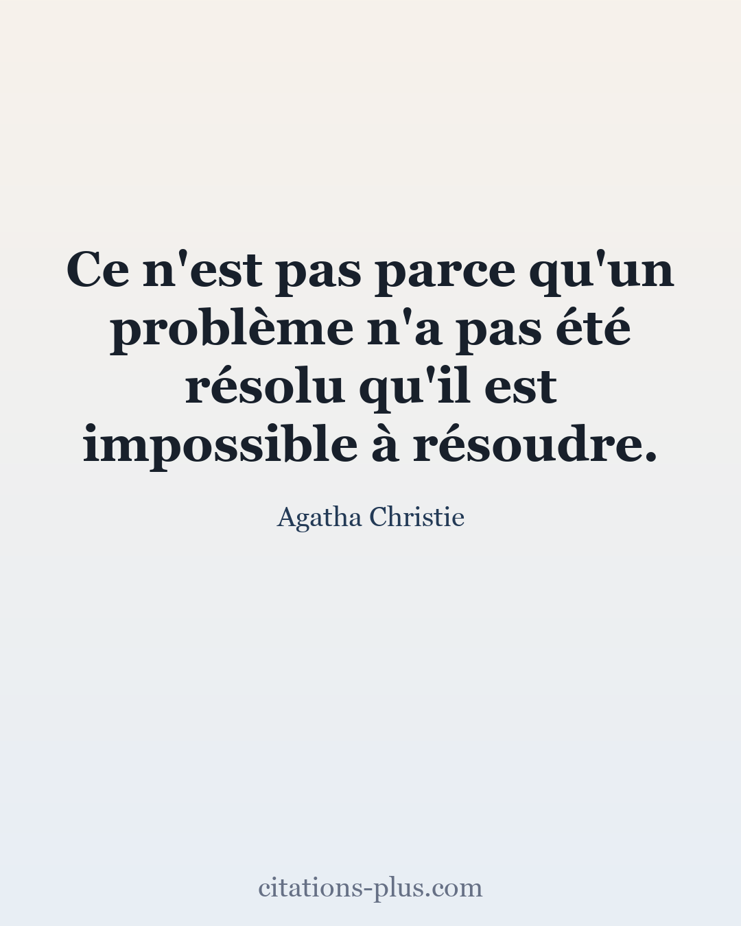 Carte Premium clair — Agatha Christie