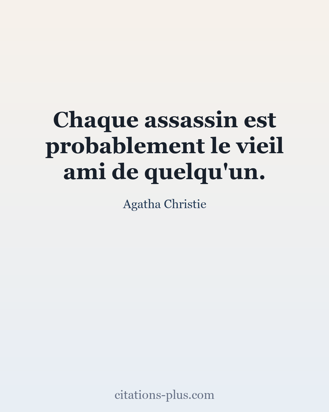 Carte Premium clair — Agatha Christie