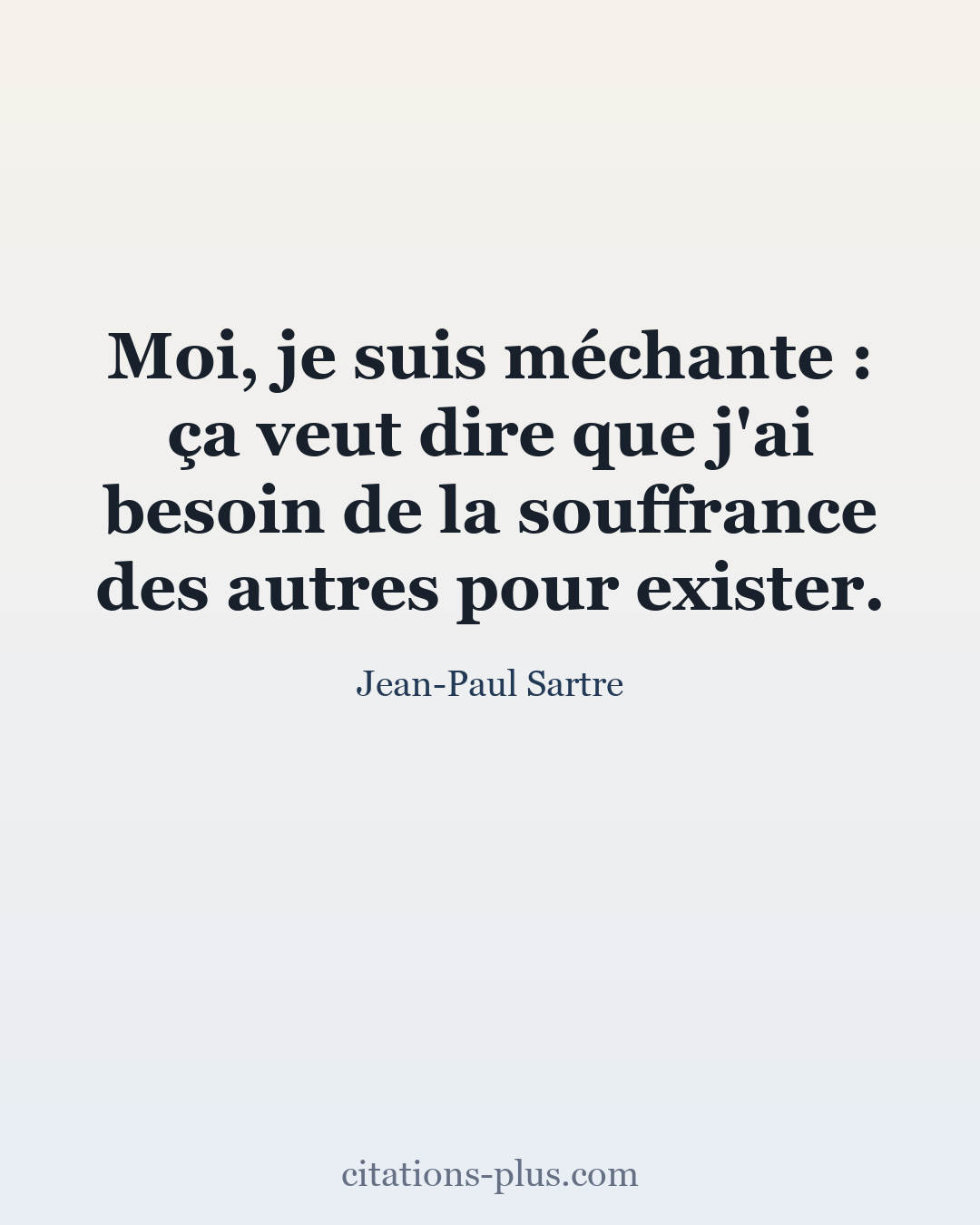Carte Premium clair — Jean-Paul Sartre