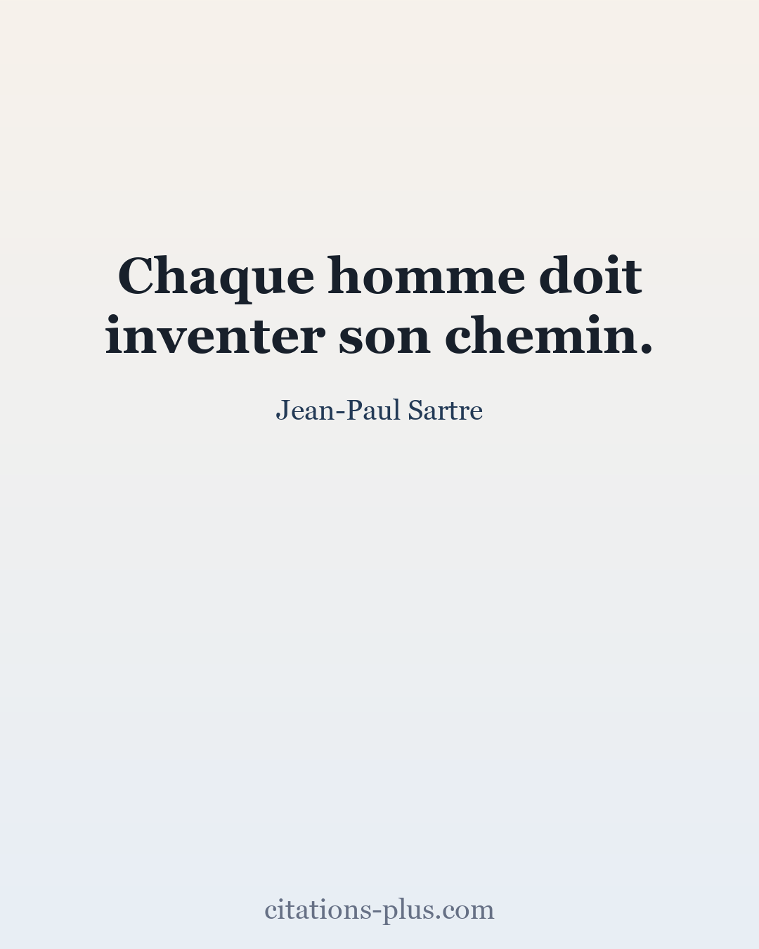 Carte Premium clair — Jean-Paul Sartre