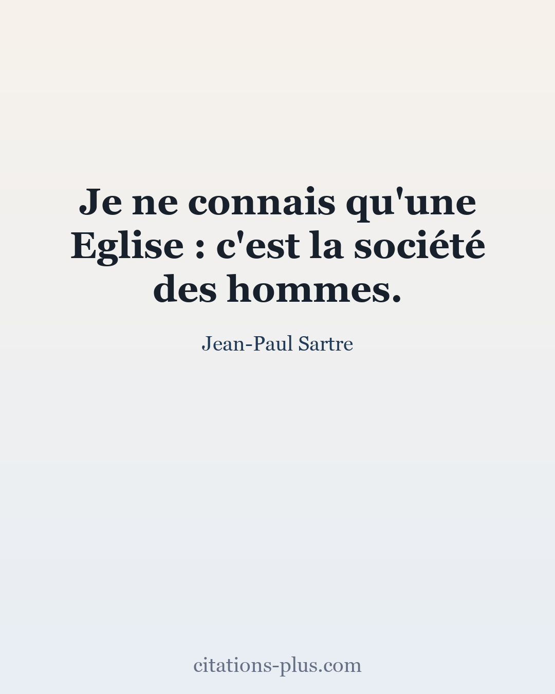 Carte Premium clair — Jean-Paul Sartre