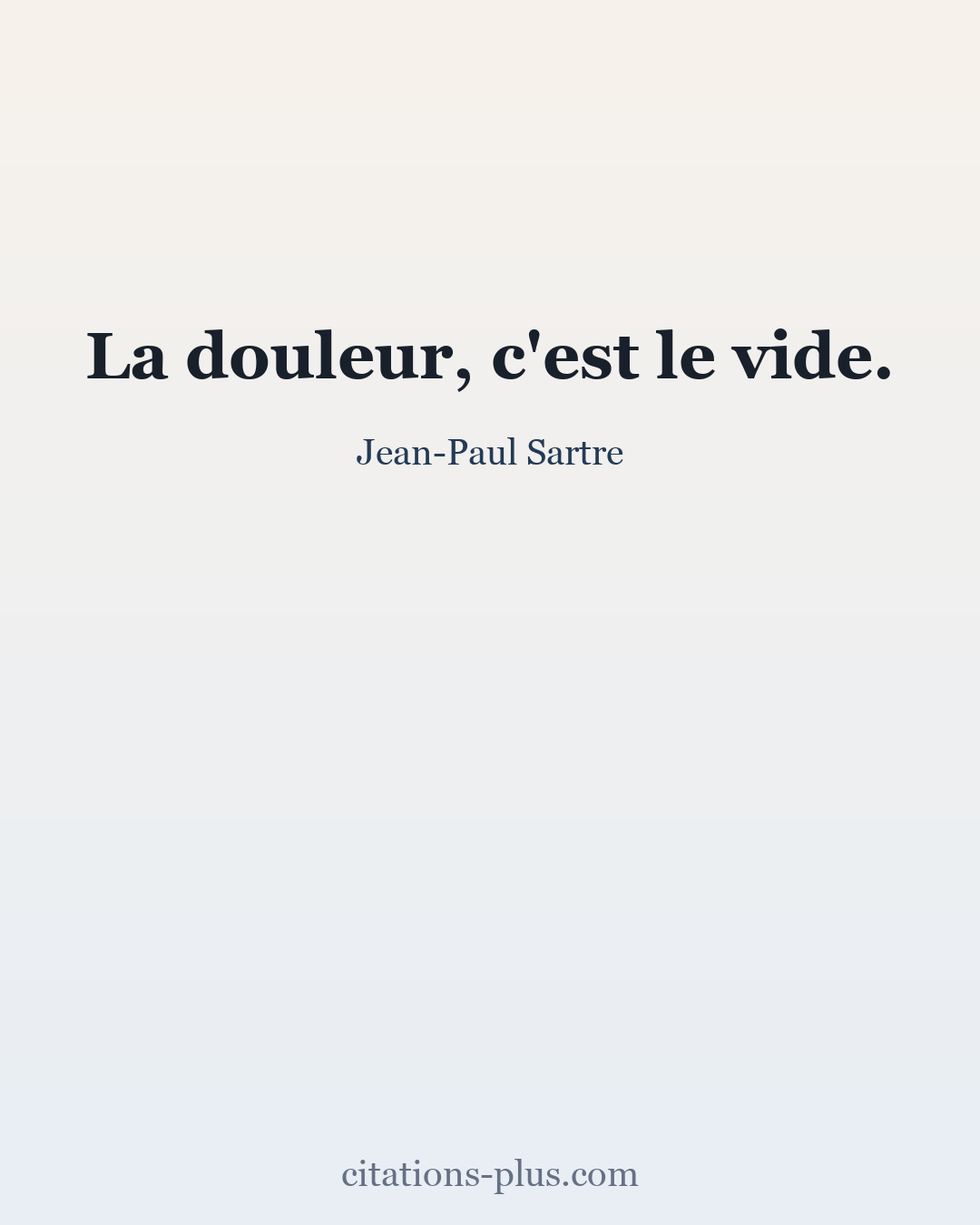 Carte Premium clair — Jean-Paul Sartre