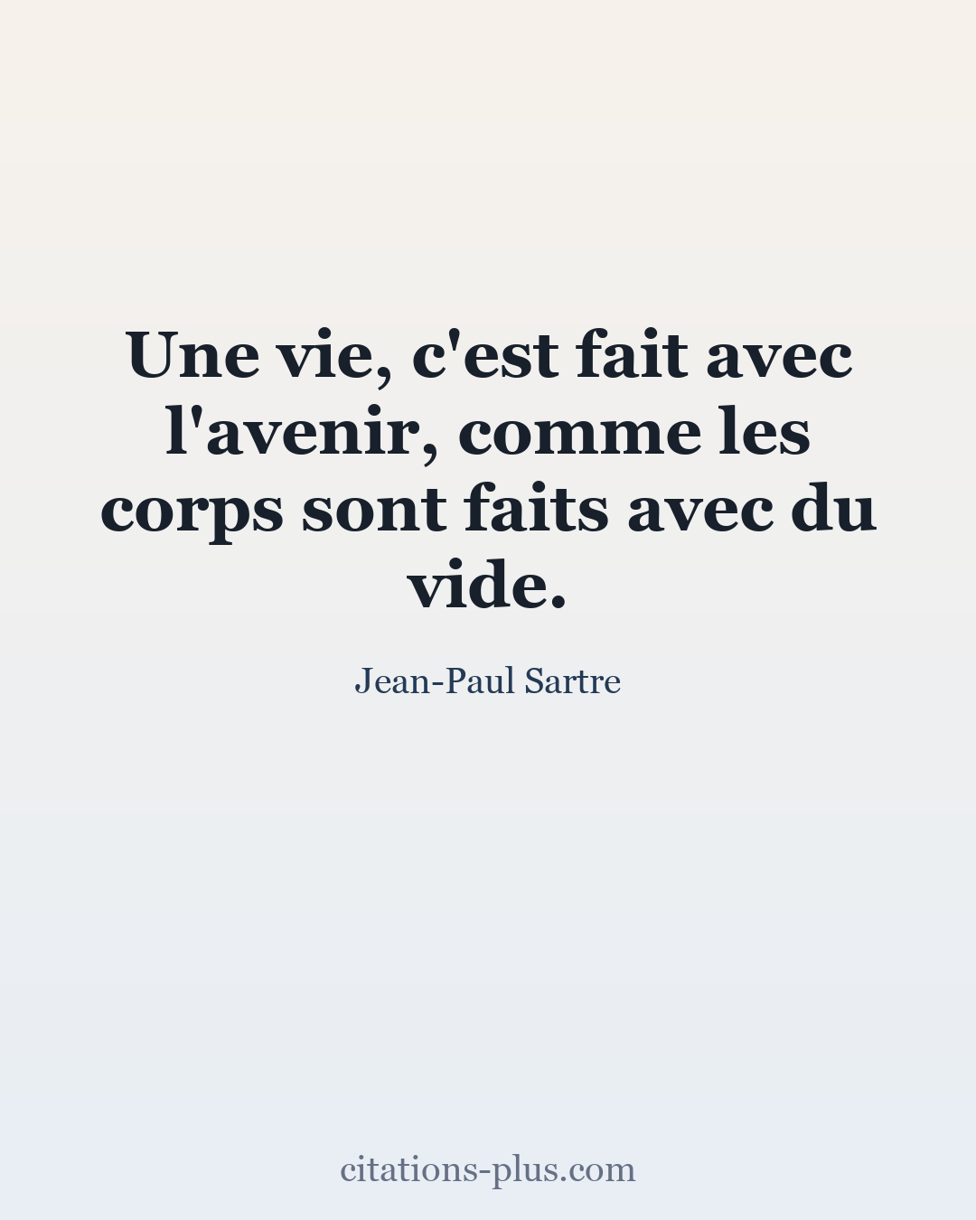 Carte Premium clair — Jean-Paul Sartre