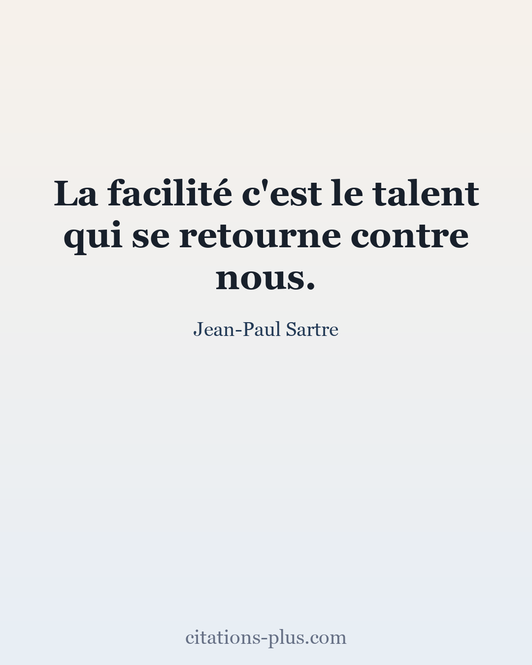 Carte Premium clair — Jean-Paul Sartre