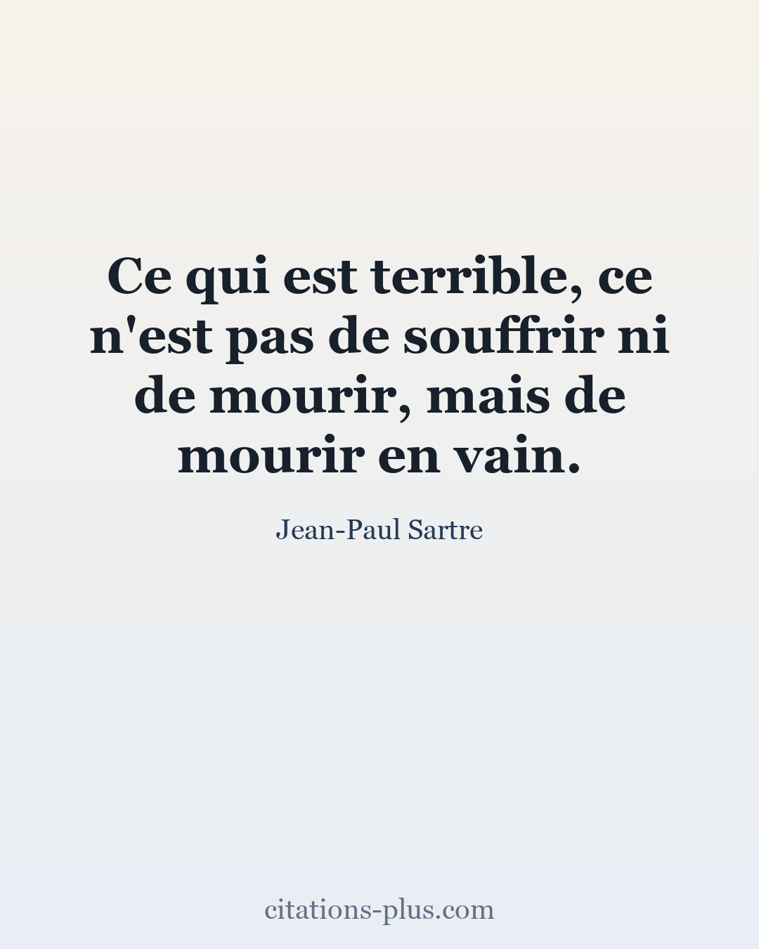 Carte Premium clair — Jean-Paul Sartre