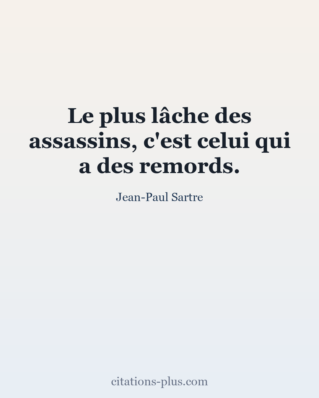 Carte Premium clair — Jean-Paul Sartre