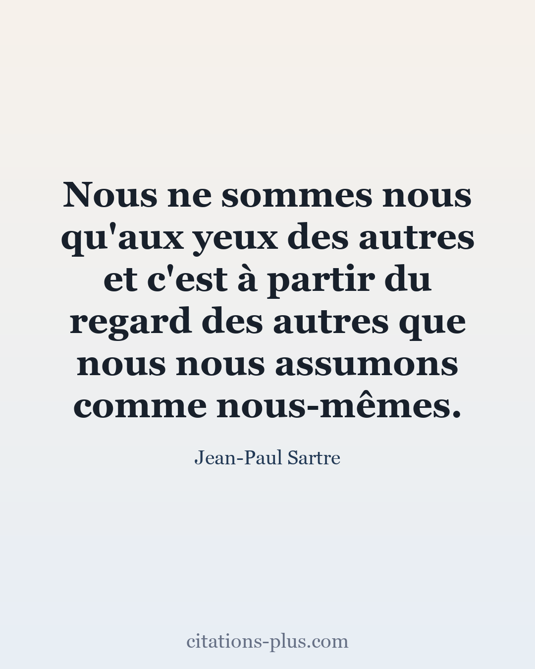 Carte Premium clair — Jean-Paul Sartre