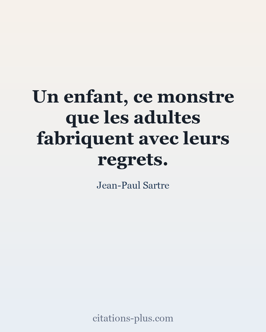 Carte Premium clair — Jean-Paul Sartre