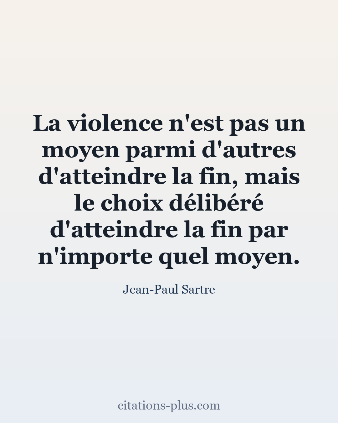 Carte Premium clair — Jean-Paul Sartre