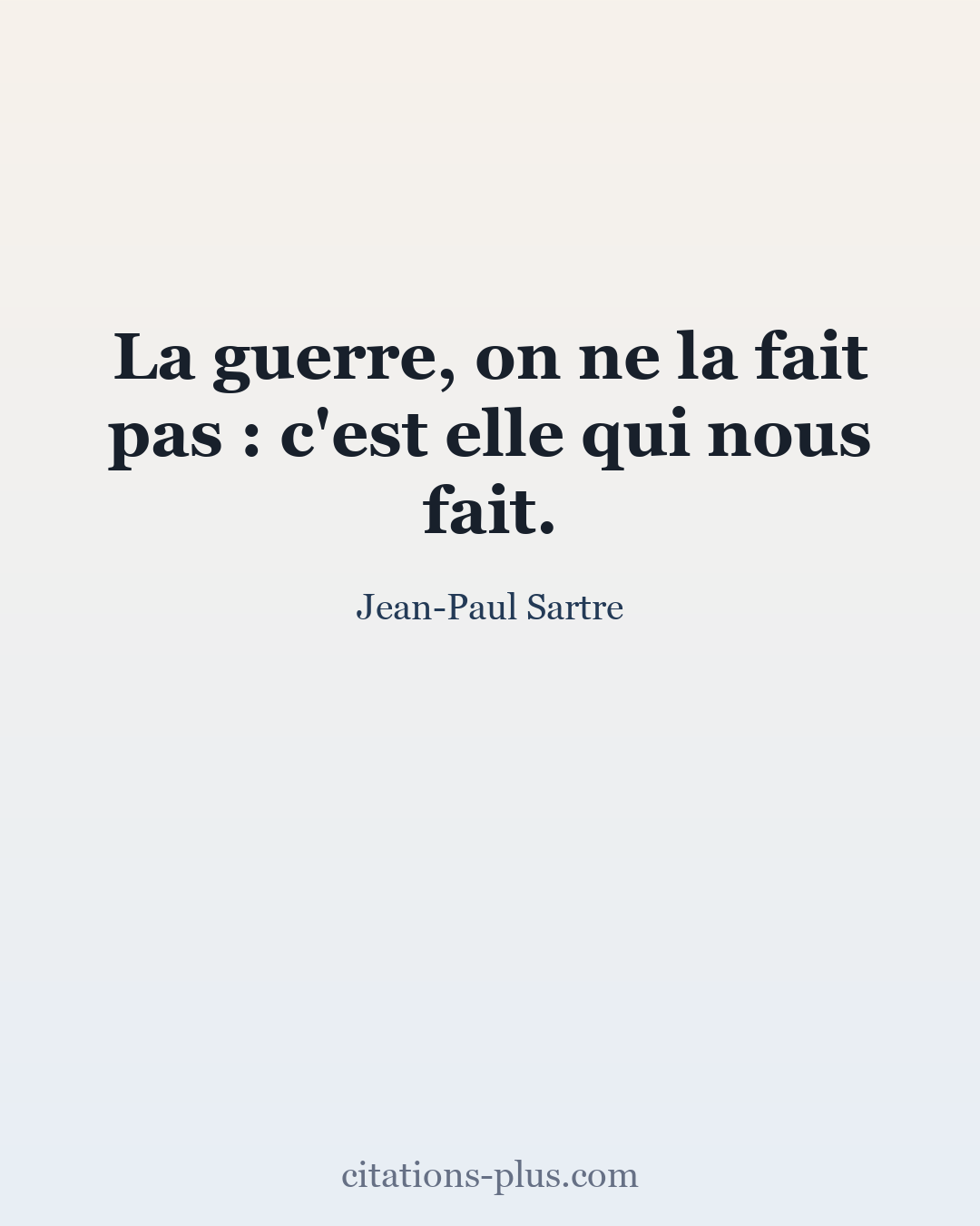 Carte Premium clair — Jean-Paul Sartre