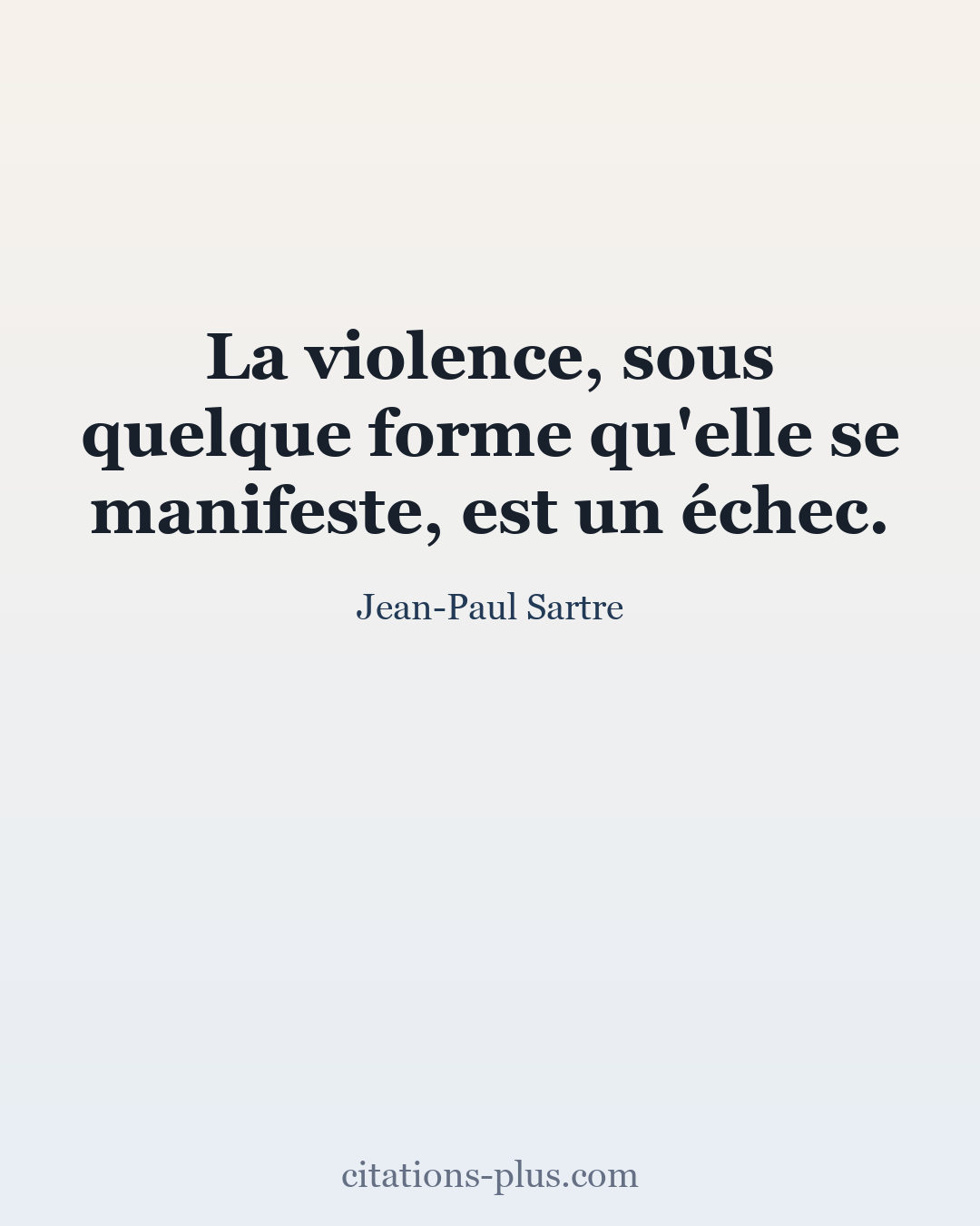 Carte Premium clair — Jean-Paul Sartre