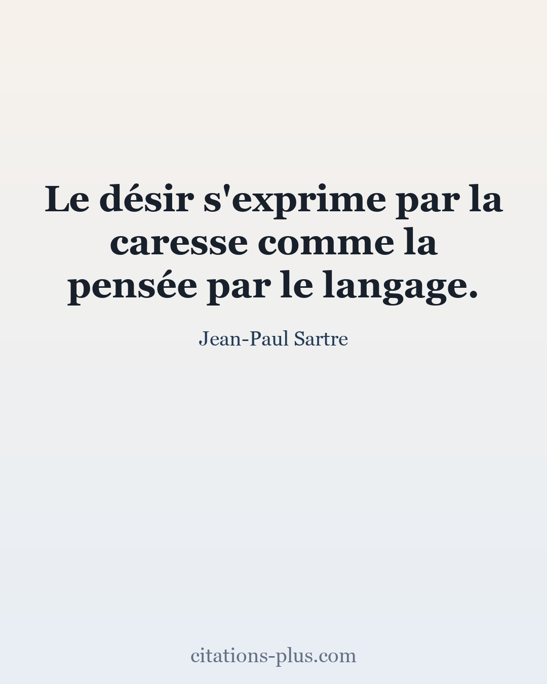 Carte Premium clair — Jean-Paul Sartre