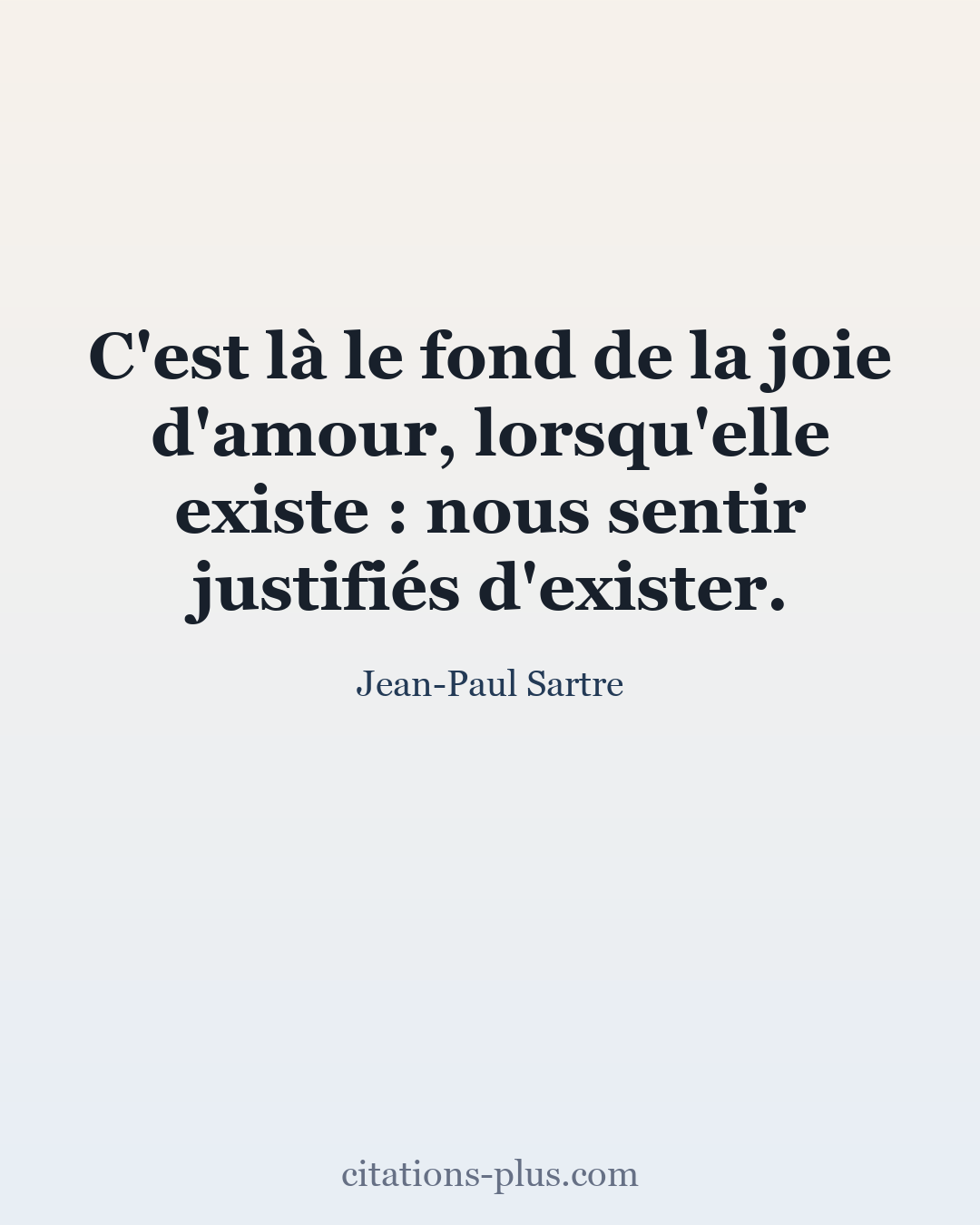 Carte Premium clair — Jean-Paul Sartre