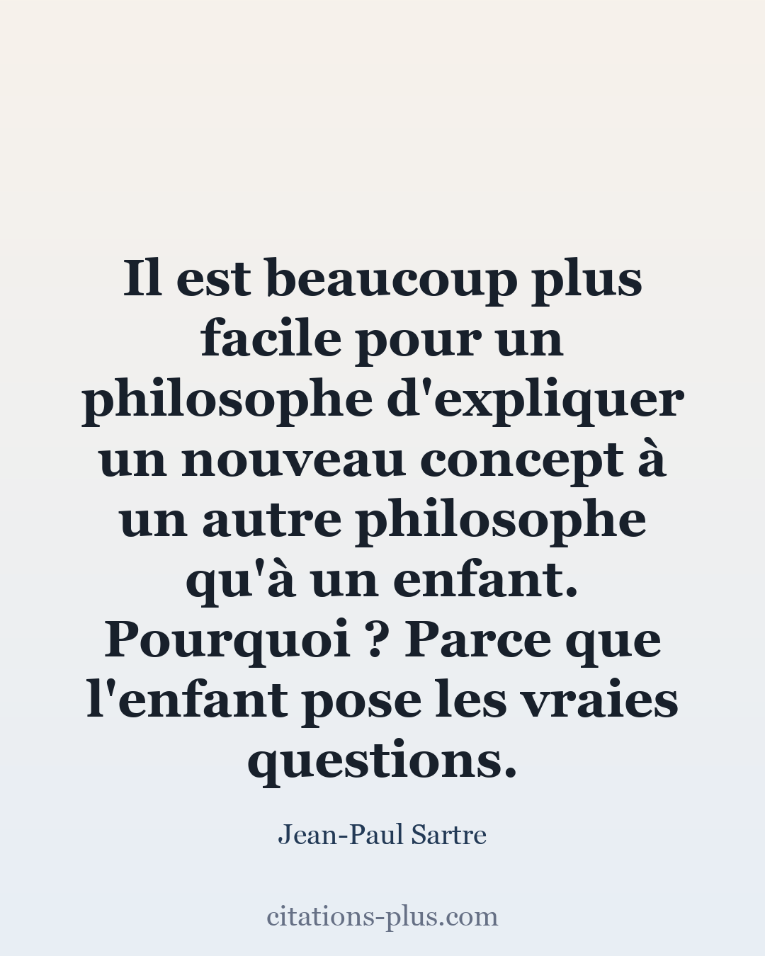 Carte Premium clair — Jean-Paul Sartre
