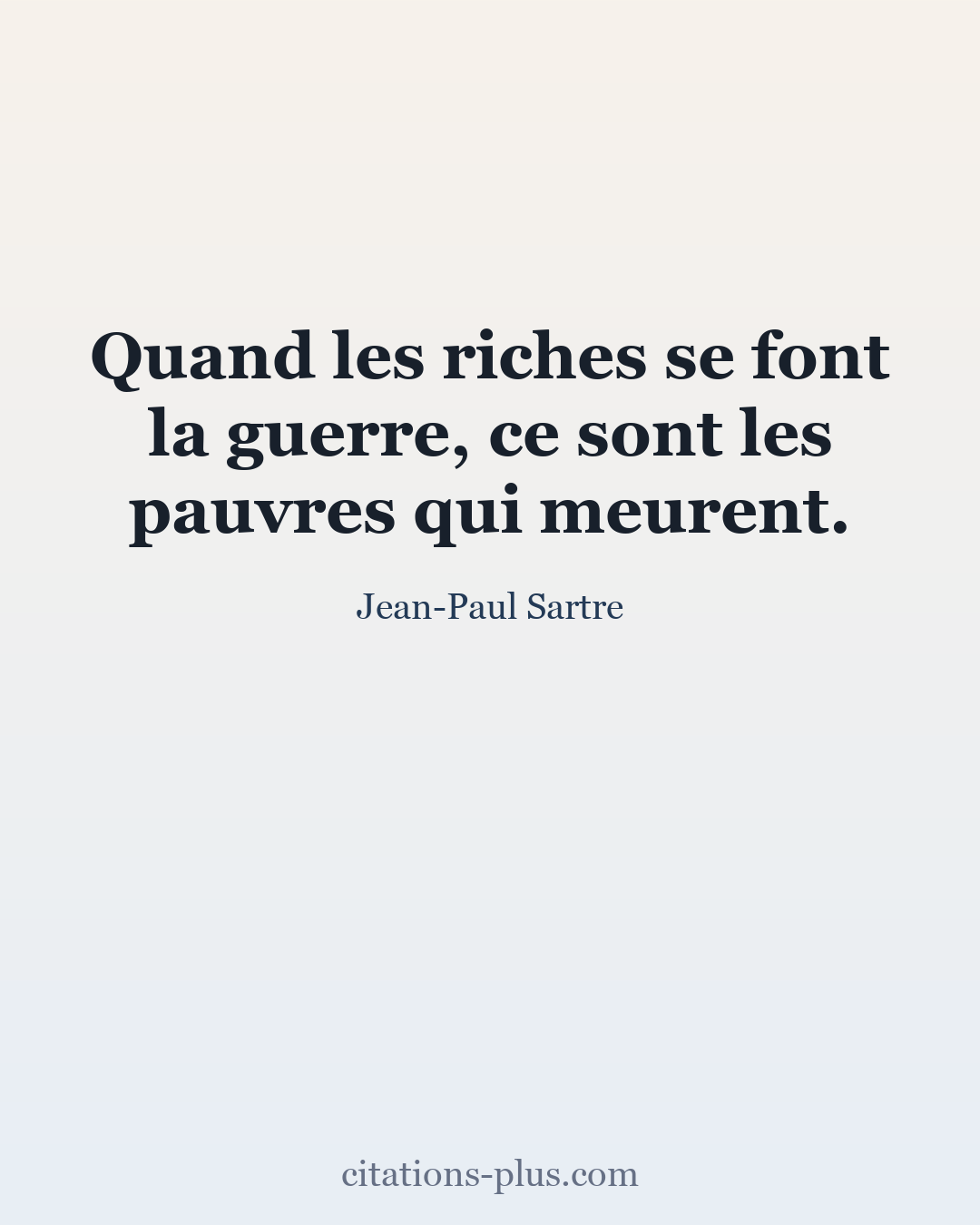 Carte Premium clair — Jean-Paul Sartre