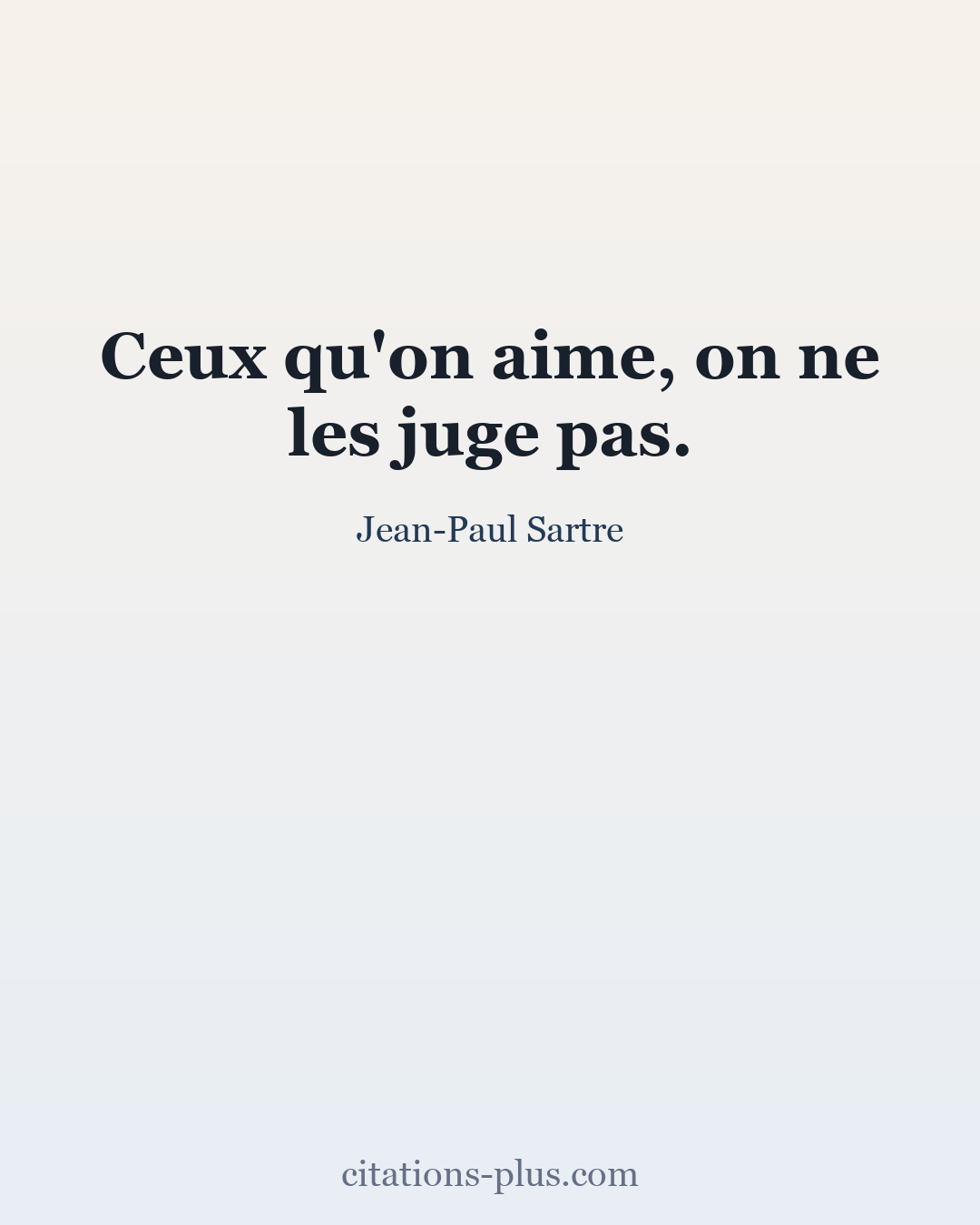 Carte Premium clair — Jean-Paul Sartre
