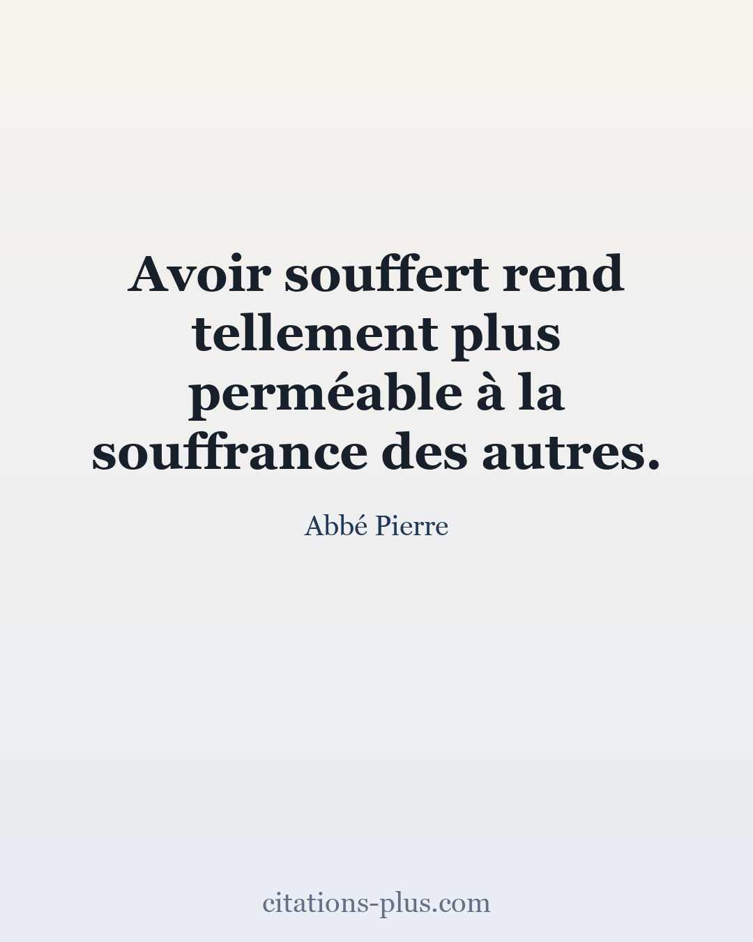 Carte Premium clair — Abbé Pierre