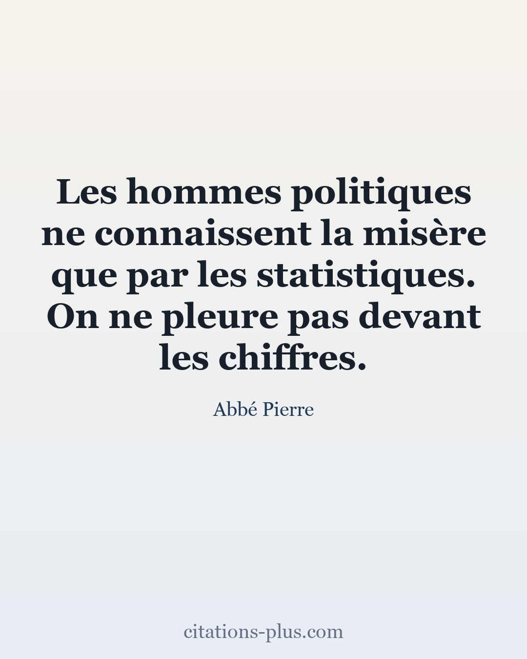 Carte Premium clair — Abbé Pierre