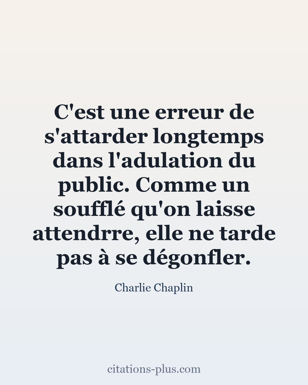 Carte Premium clair — Charlie Chaplin