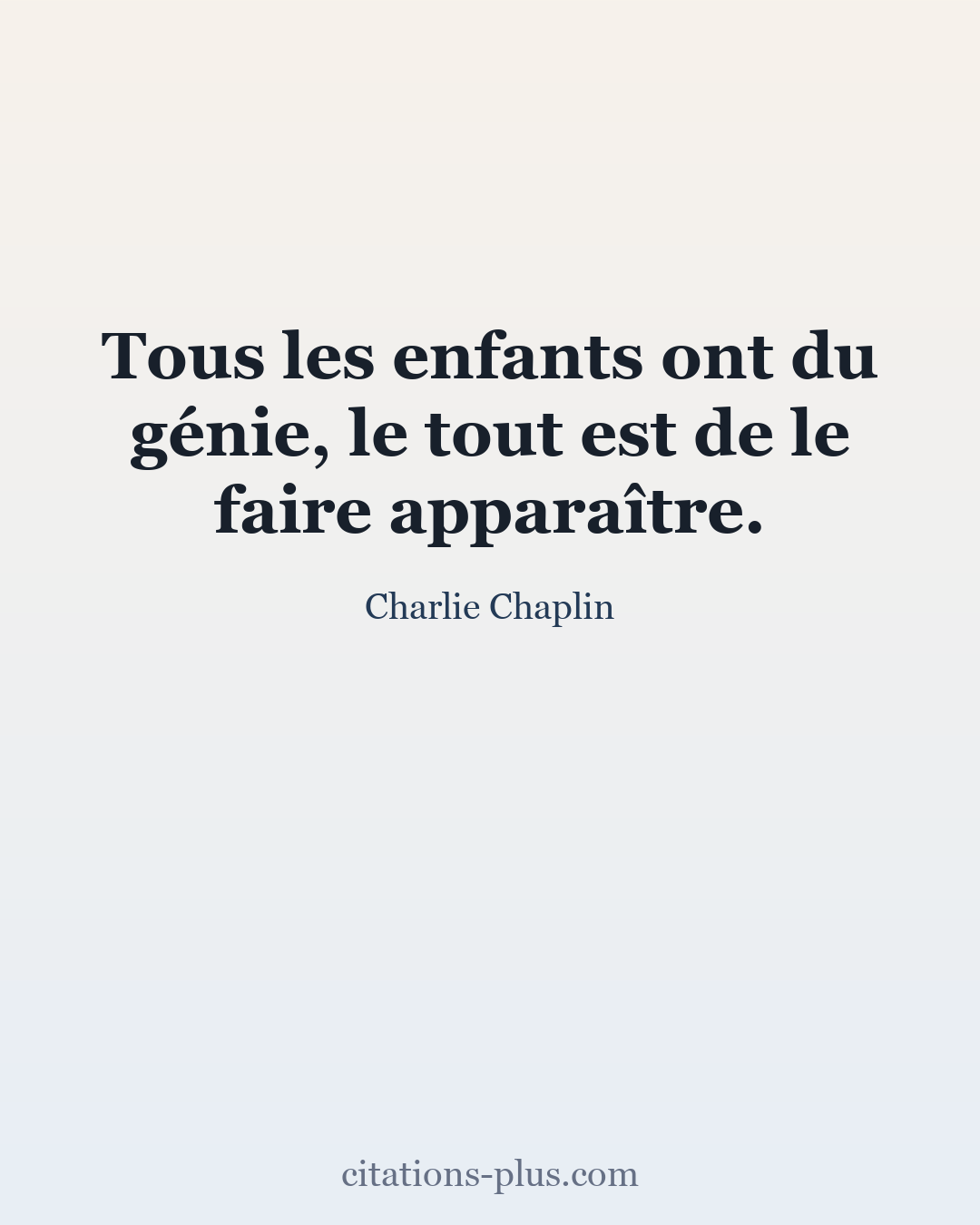 Carte Premium clair — Charlie Chaplin