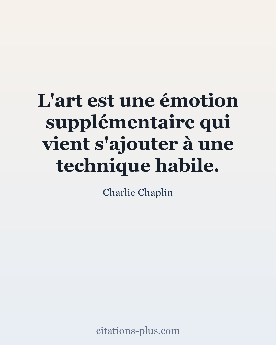 Carte Premium clair — Charlie Chaplin