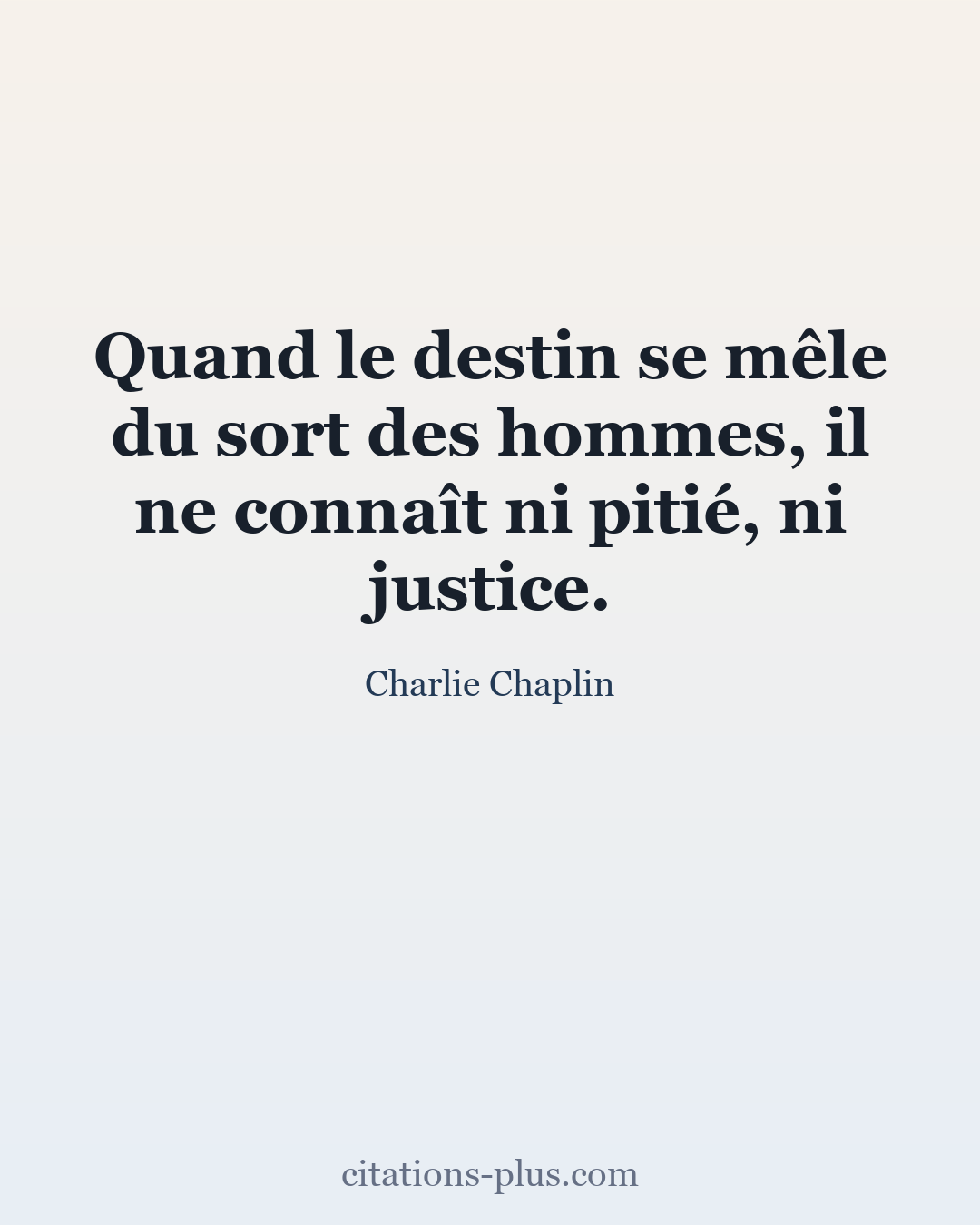 Carte Premium clair — Charlie Chaplin