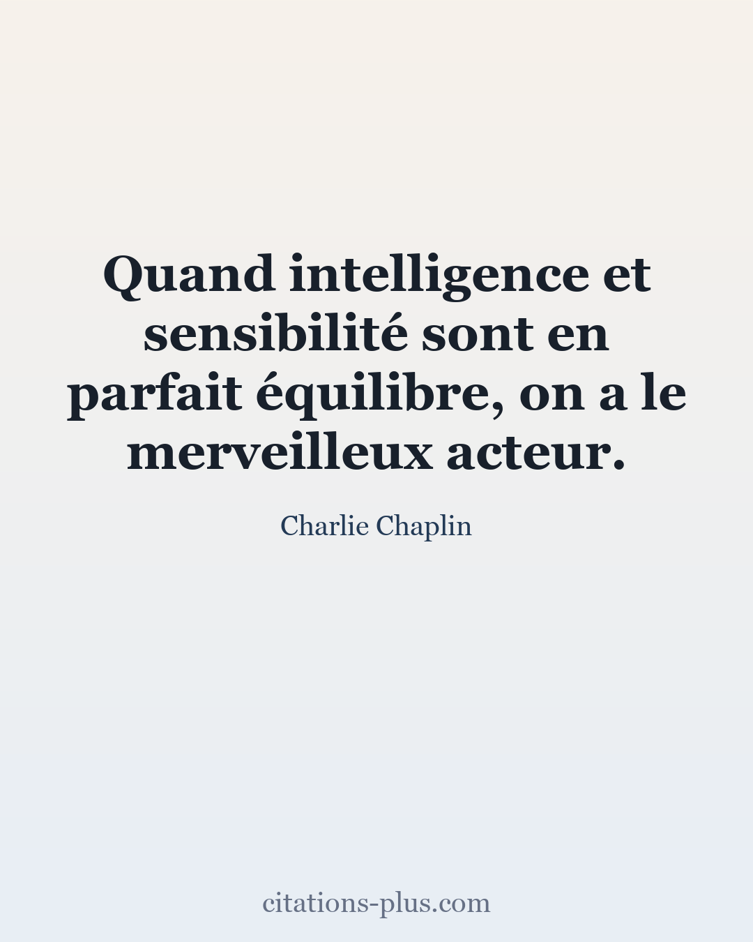 Carte Premium clair — Charlie Chaplin