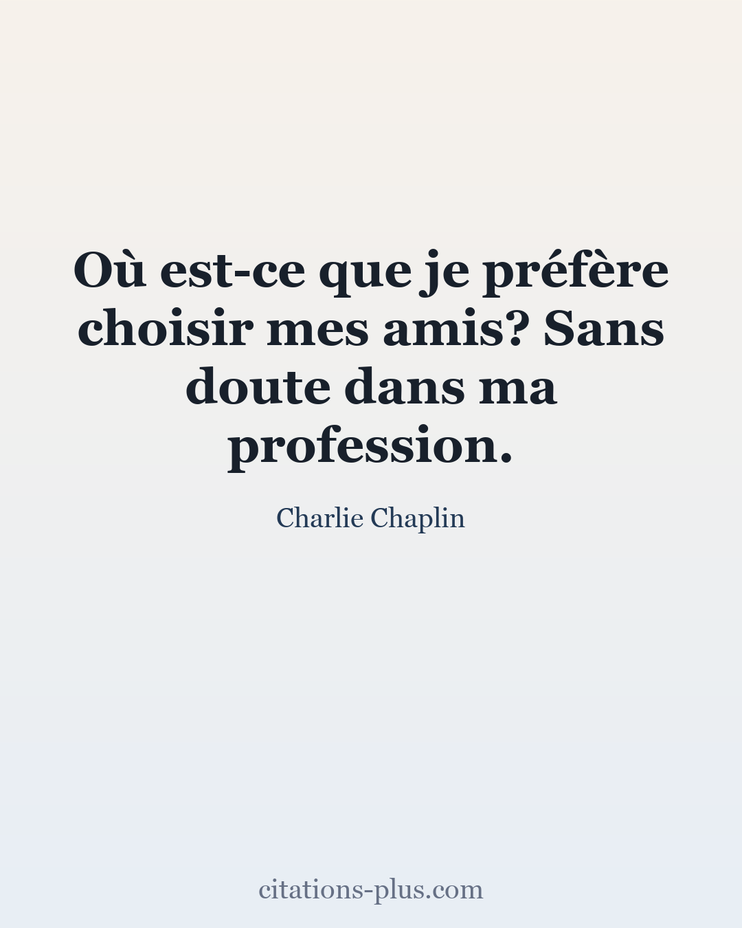Carte Premium clair — Charlie Chaplin