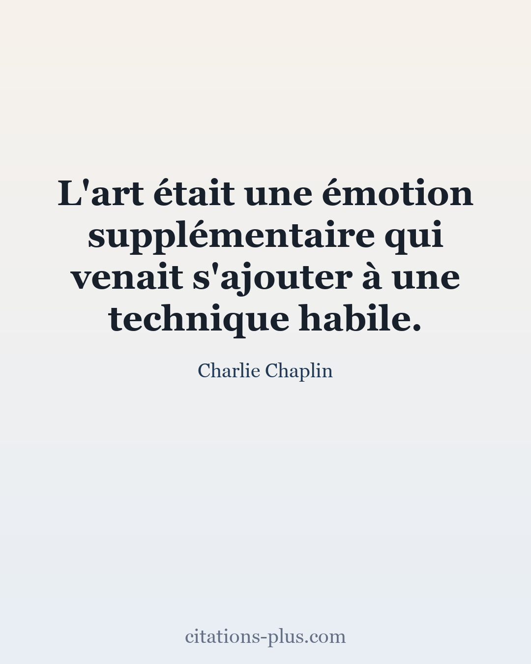 Carte Premium clair — Charlie Chaplin