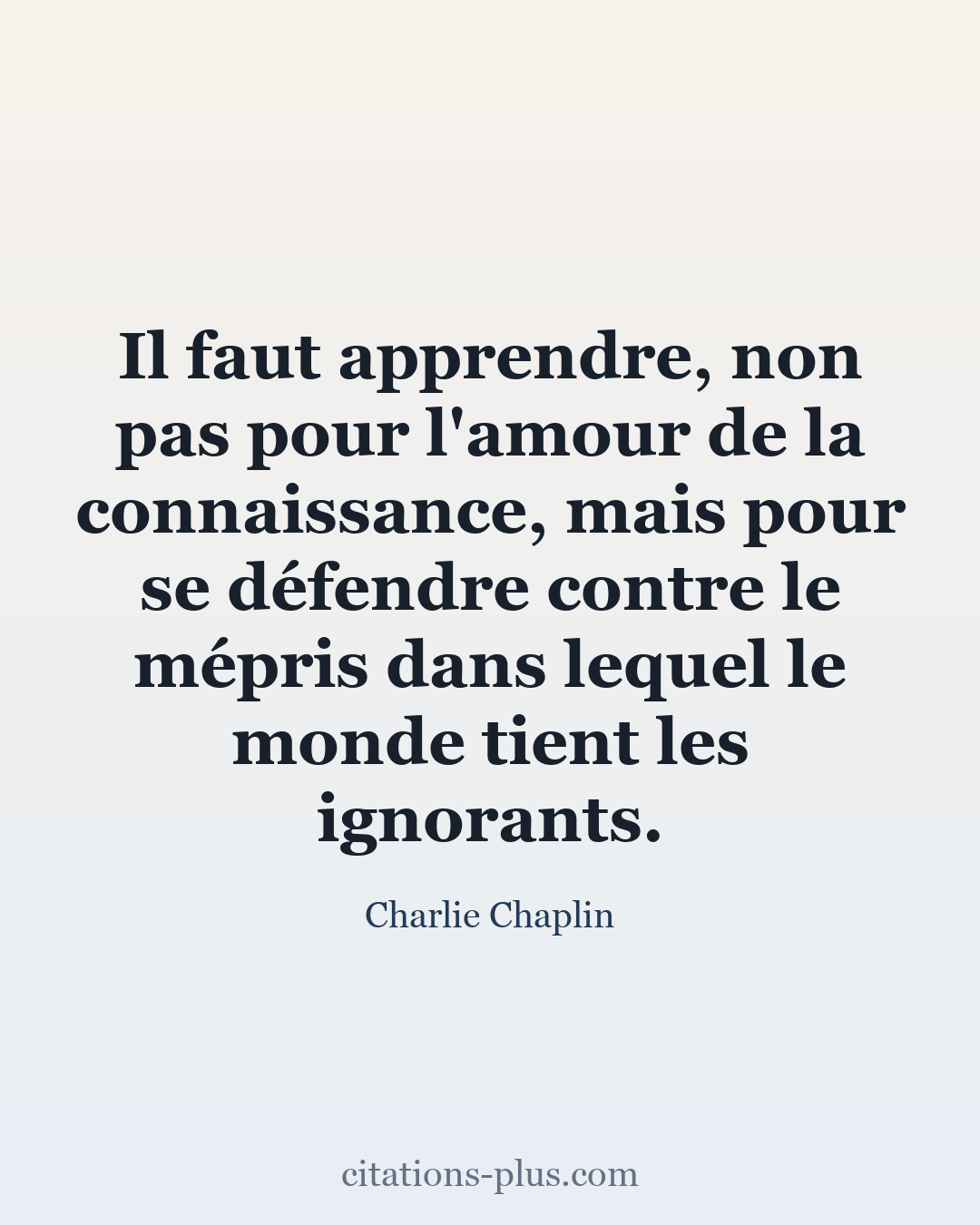 Carte Premium clair — Charlie Chaplin