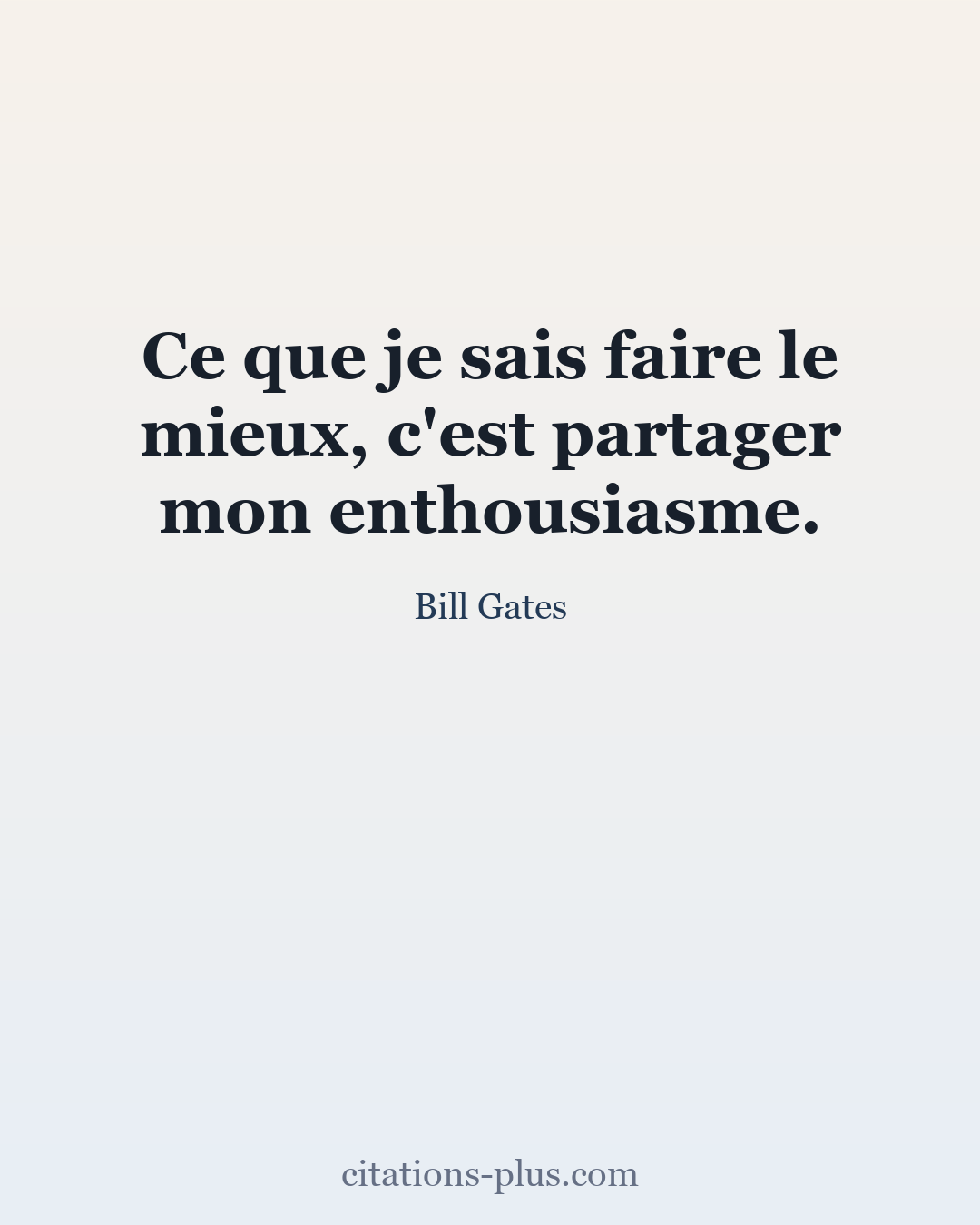 Carte Premium clair — Bill Gates