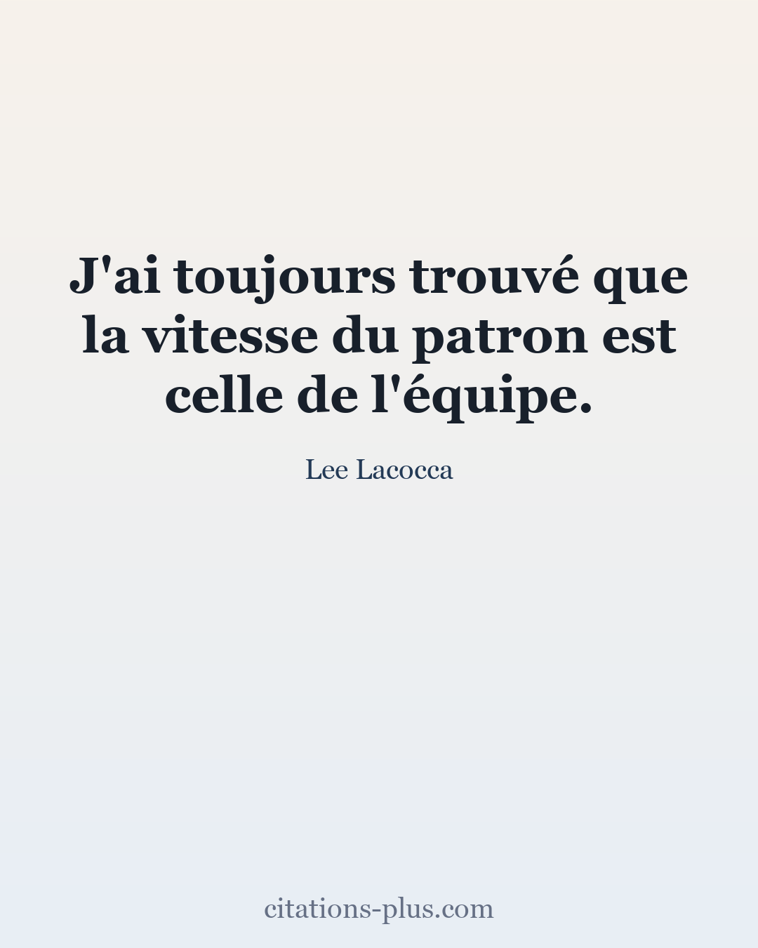 Carte Premium clair — Lee Lacocca