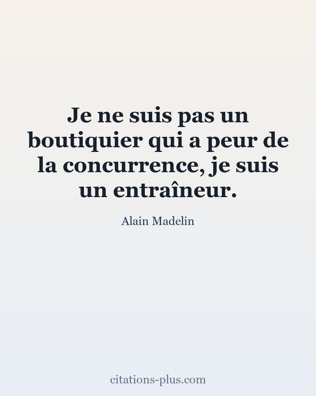 Carte Premium clair — Alain Madelin