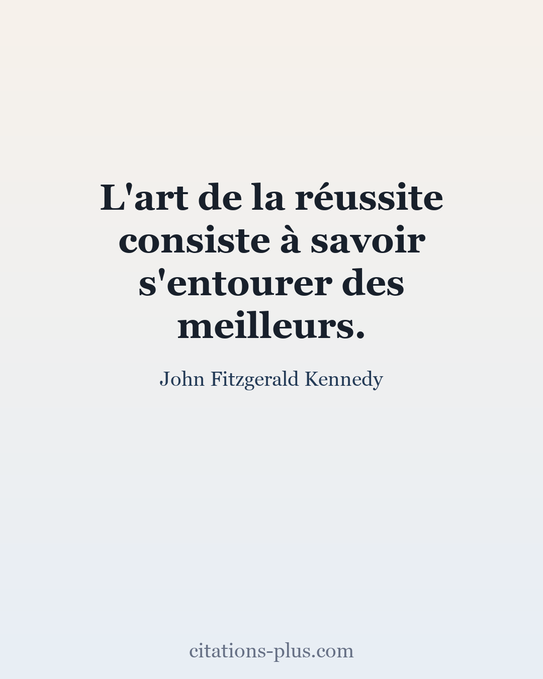 Carte Premium clair — John Fitzgerald Kennedy