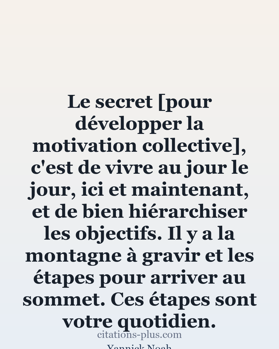 Carte Premium clair — Yannick Noah
