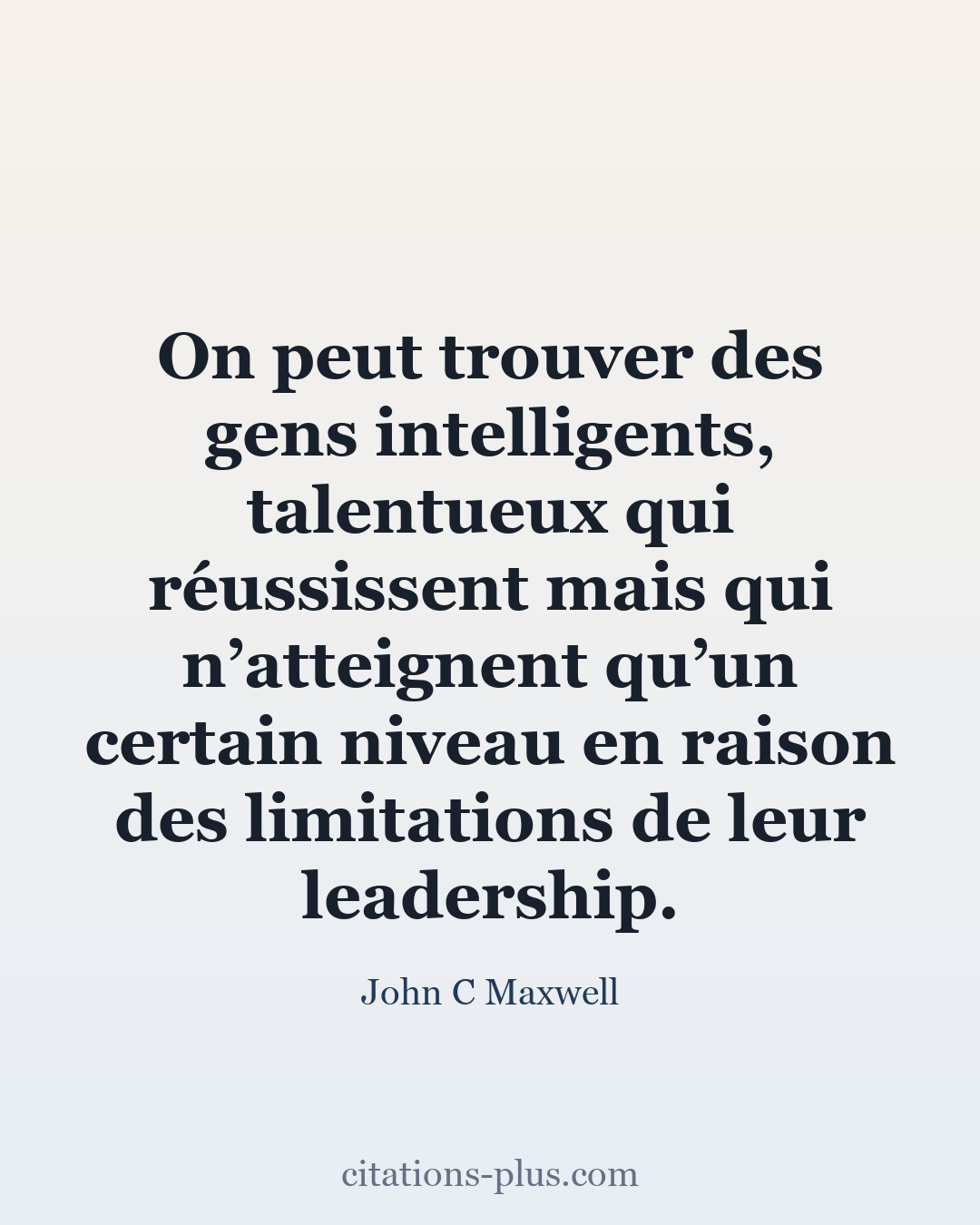 Carte Premium clair — John C Maxwell
