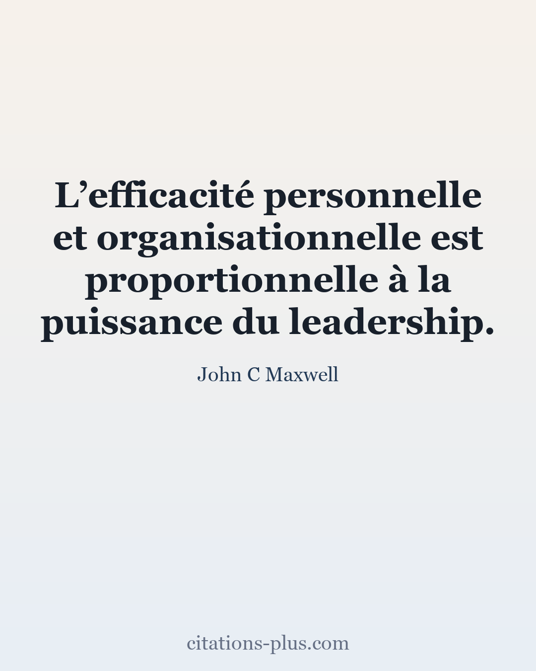 Carte Premium clair — John C Maxwell