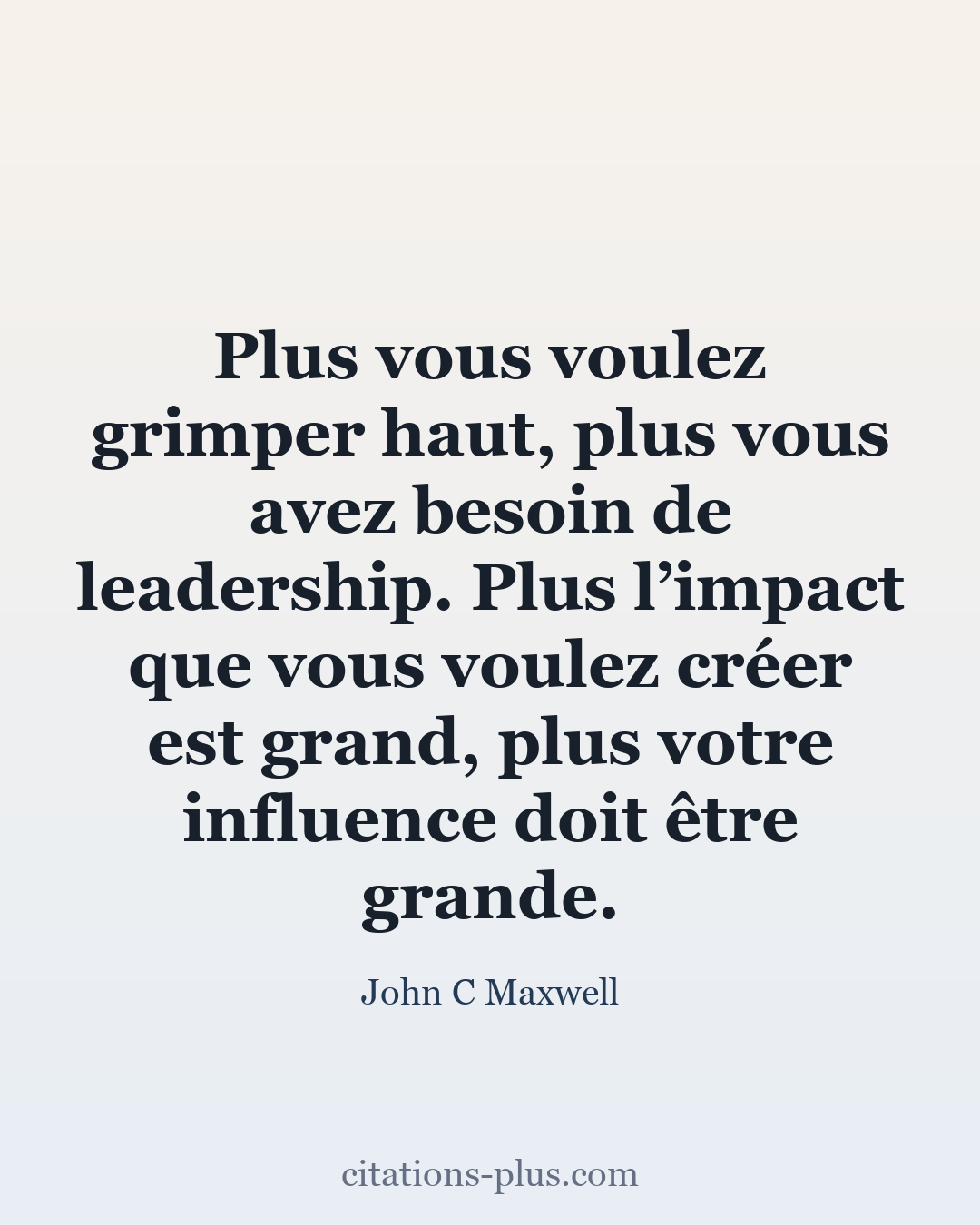 Carte Premium clair — John C Maxwell