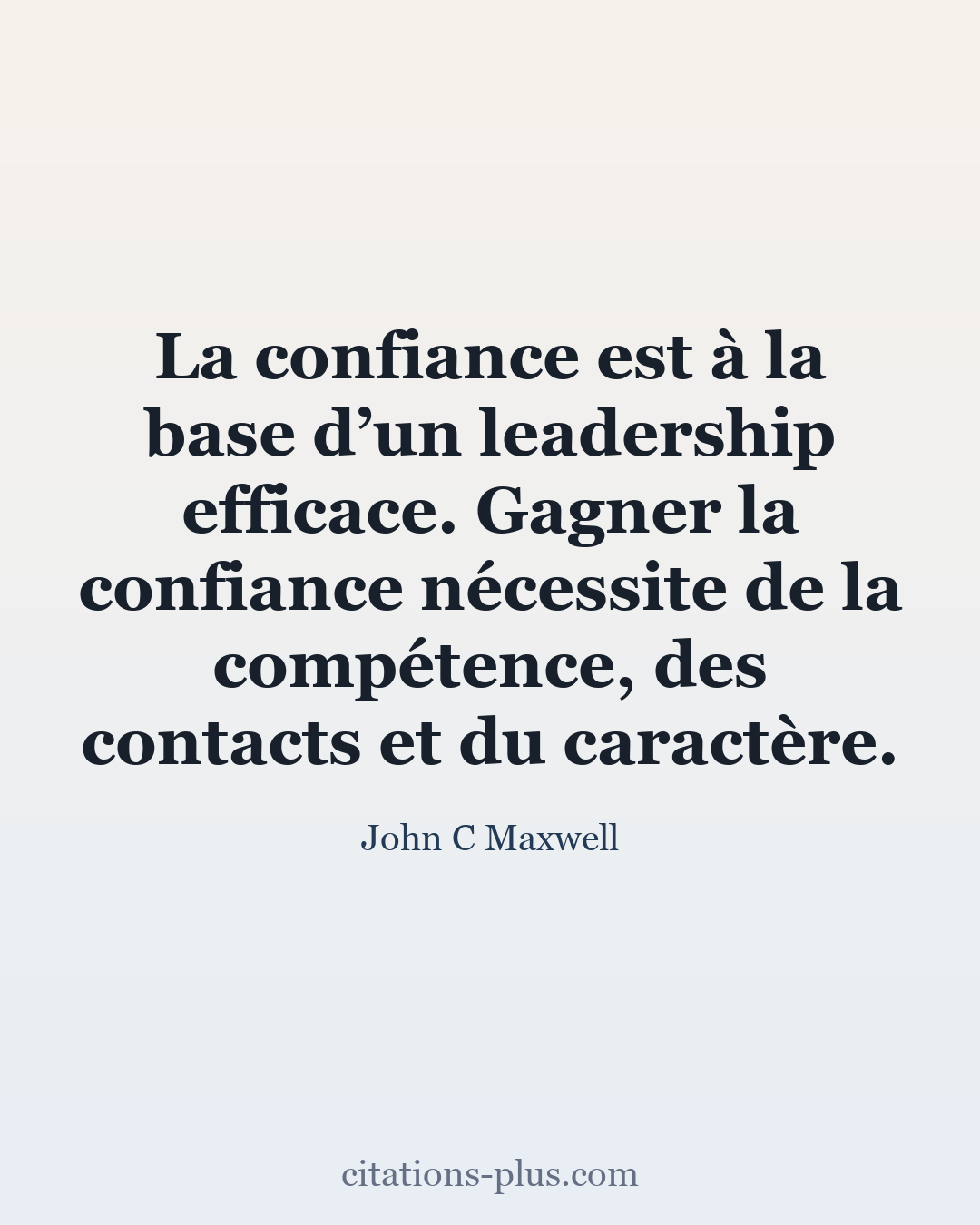 Carte Premium clair — John C Maxwell
