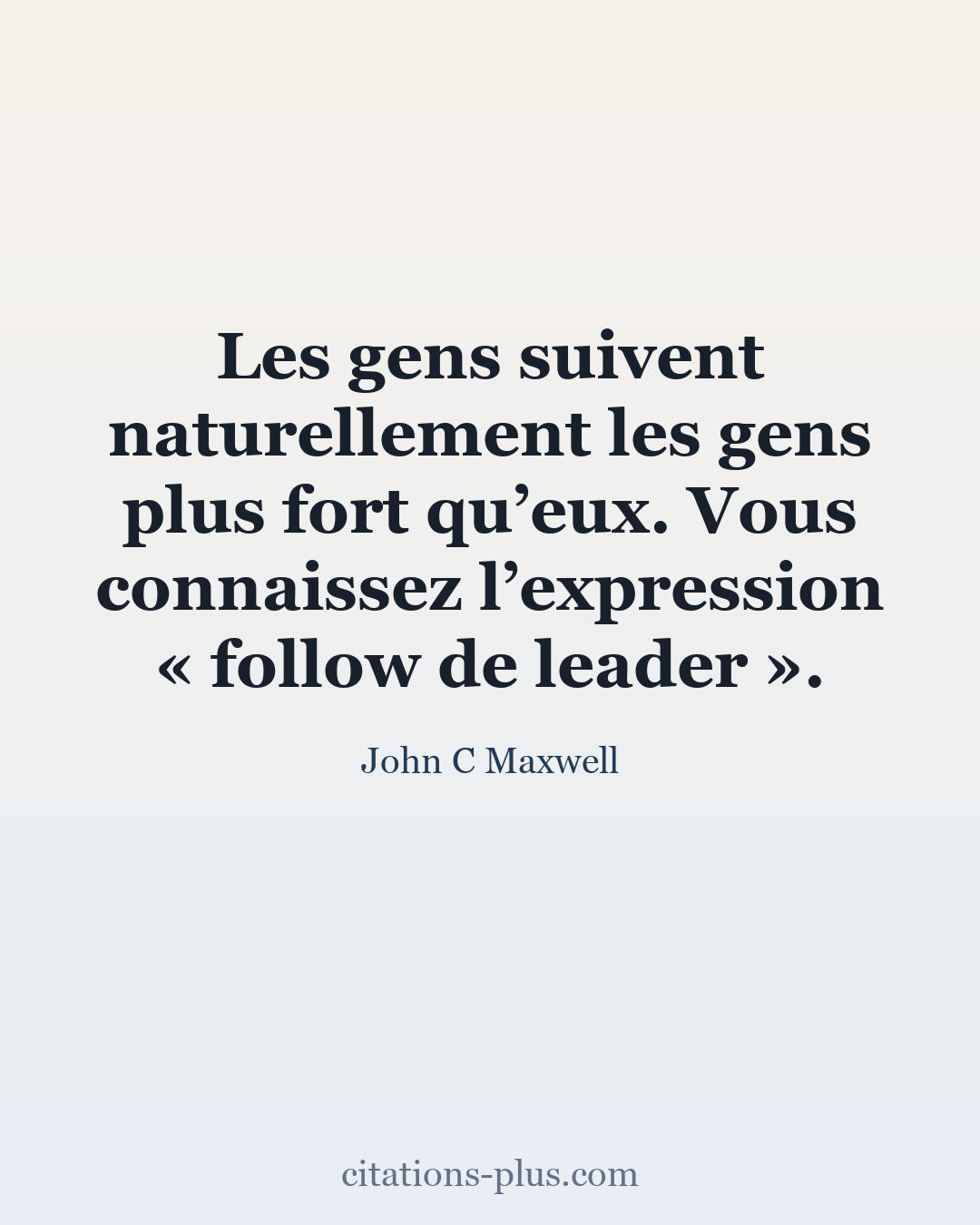 Carte Premium clair — John C Maxwell