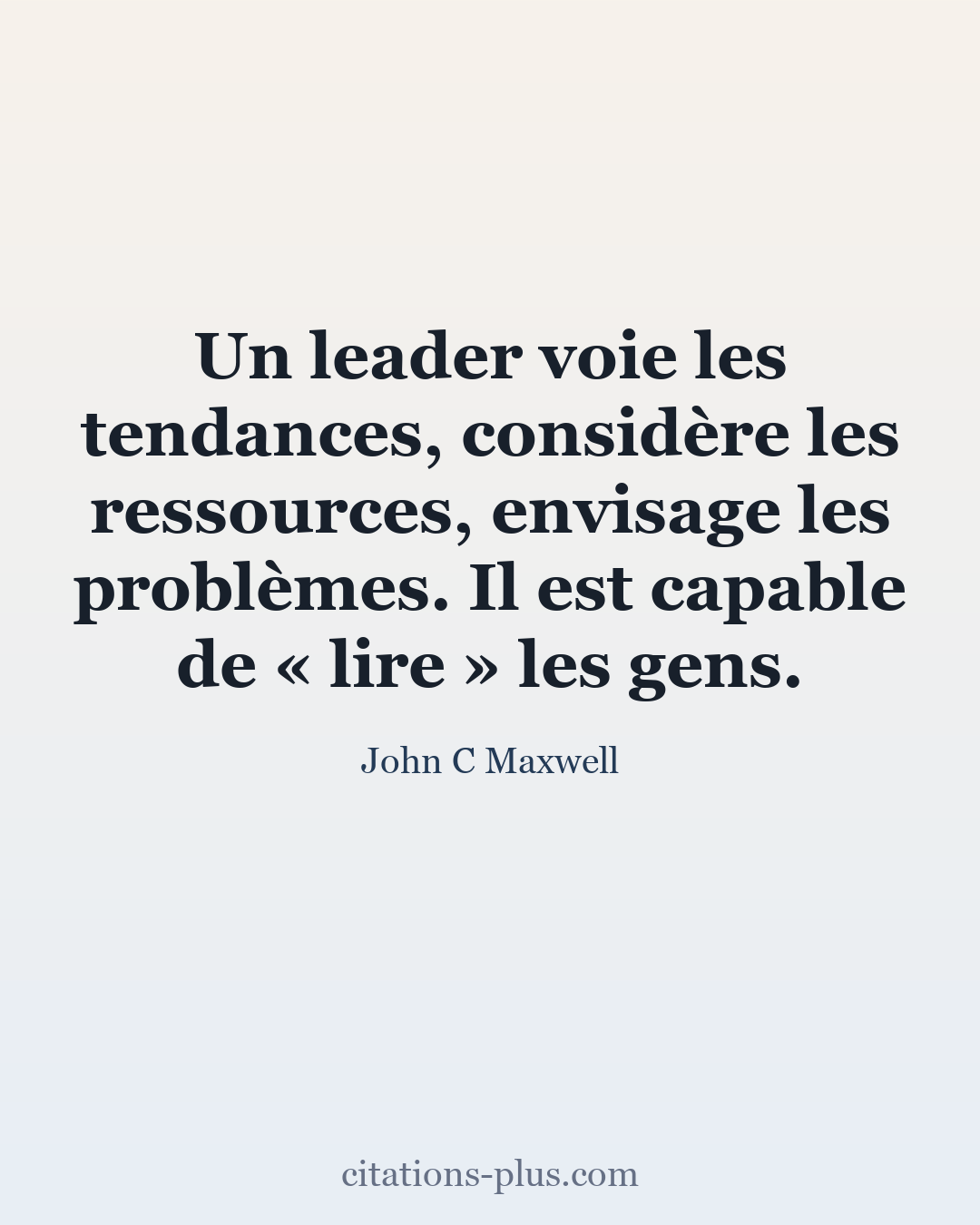 Carte Premium clair — John C Maxwell